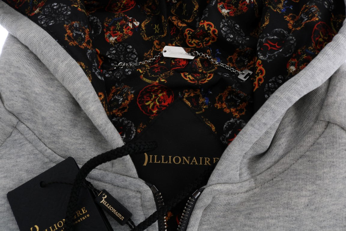 Сив памучен анцуг с качулка Billionaire Italian Couture