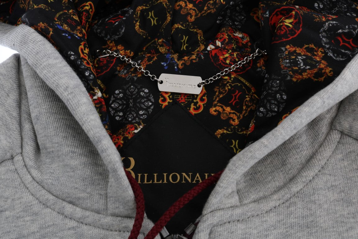 Сив памучен анцуг с качулка Billionaire Italian Couture