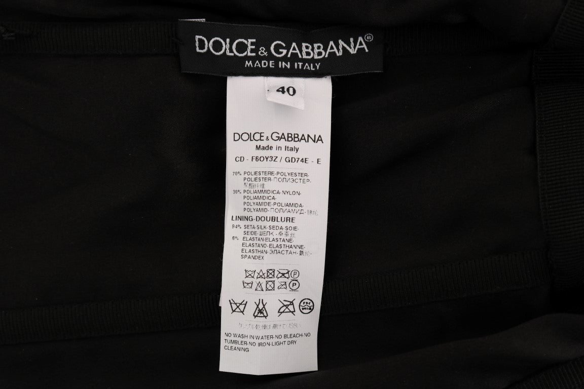 Dolce &amp; Gabbana черна червена рокля с пайети