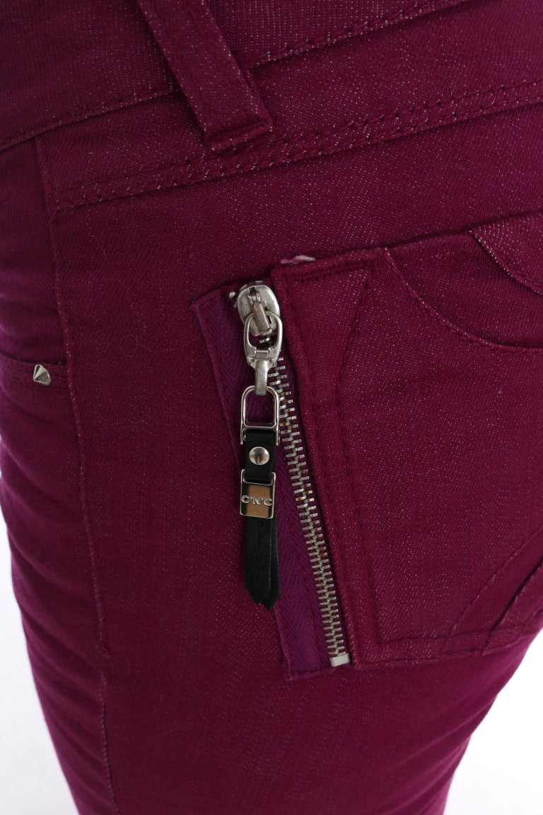Костюм National Purple Cotton Stretch Slim Denim Jeans