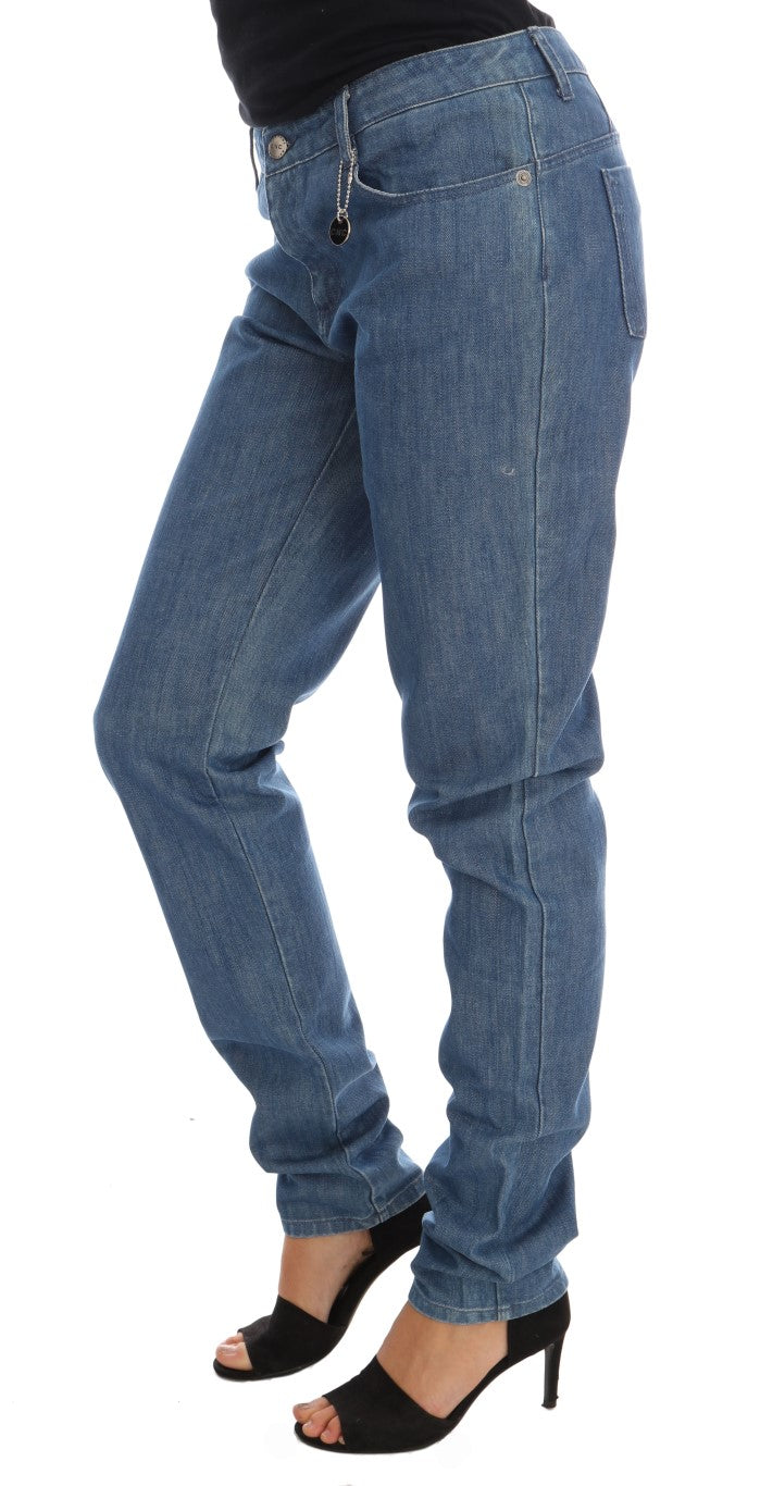 Costume National Elegant Boy Fit Blue Wash Jeans