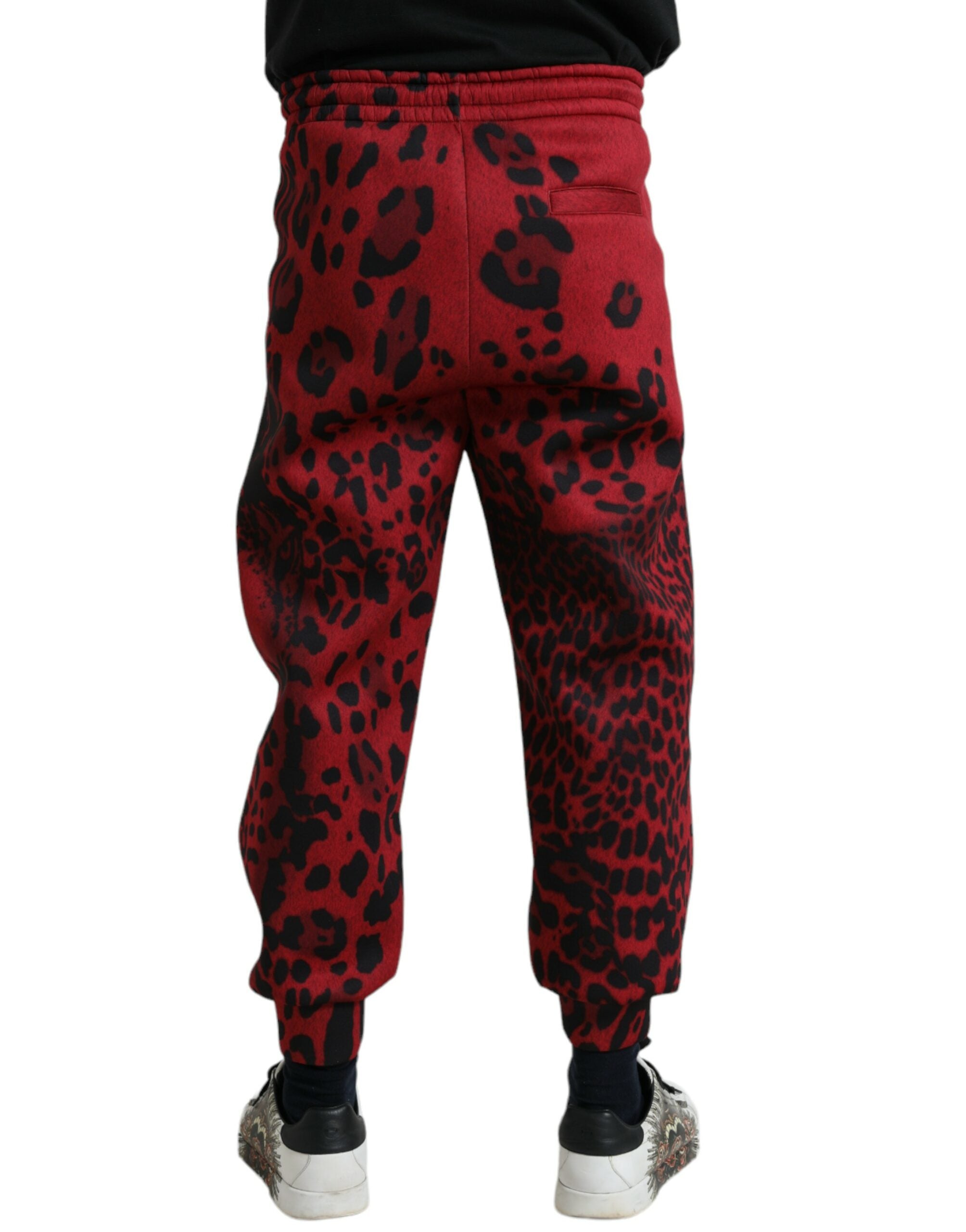 Dolce & Gabbana Elegant Leopard Print Joggers