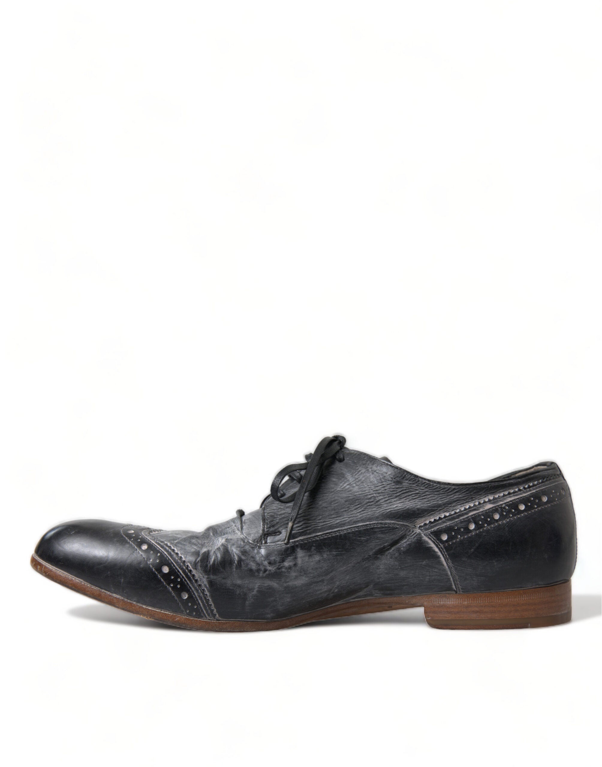 Dolce & Gabbana Elegant Leather Derby Dress Shoes