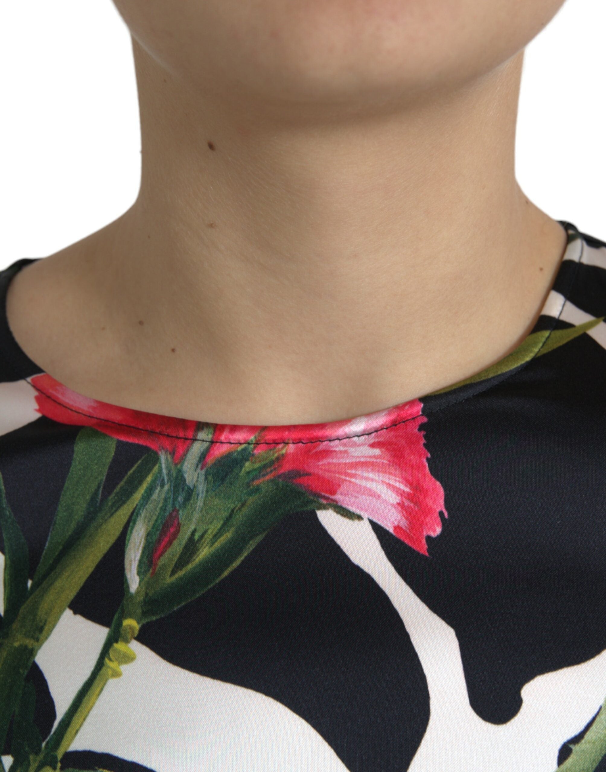 Dolce & Gabbana Elegant Floral Cropped Blouse Top