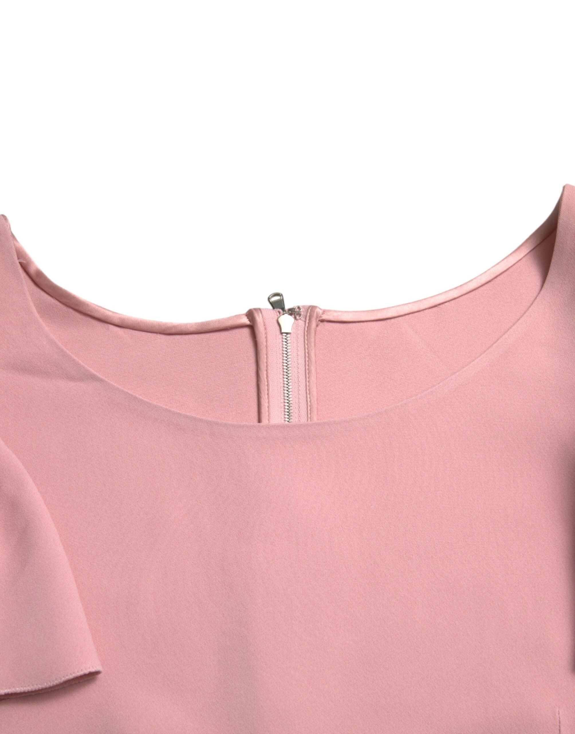 Dolce & Gabbana Chic Pink Bell Sleeve Top