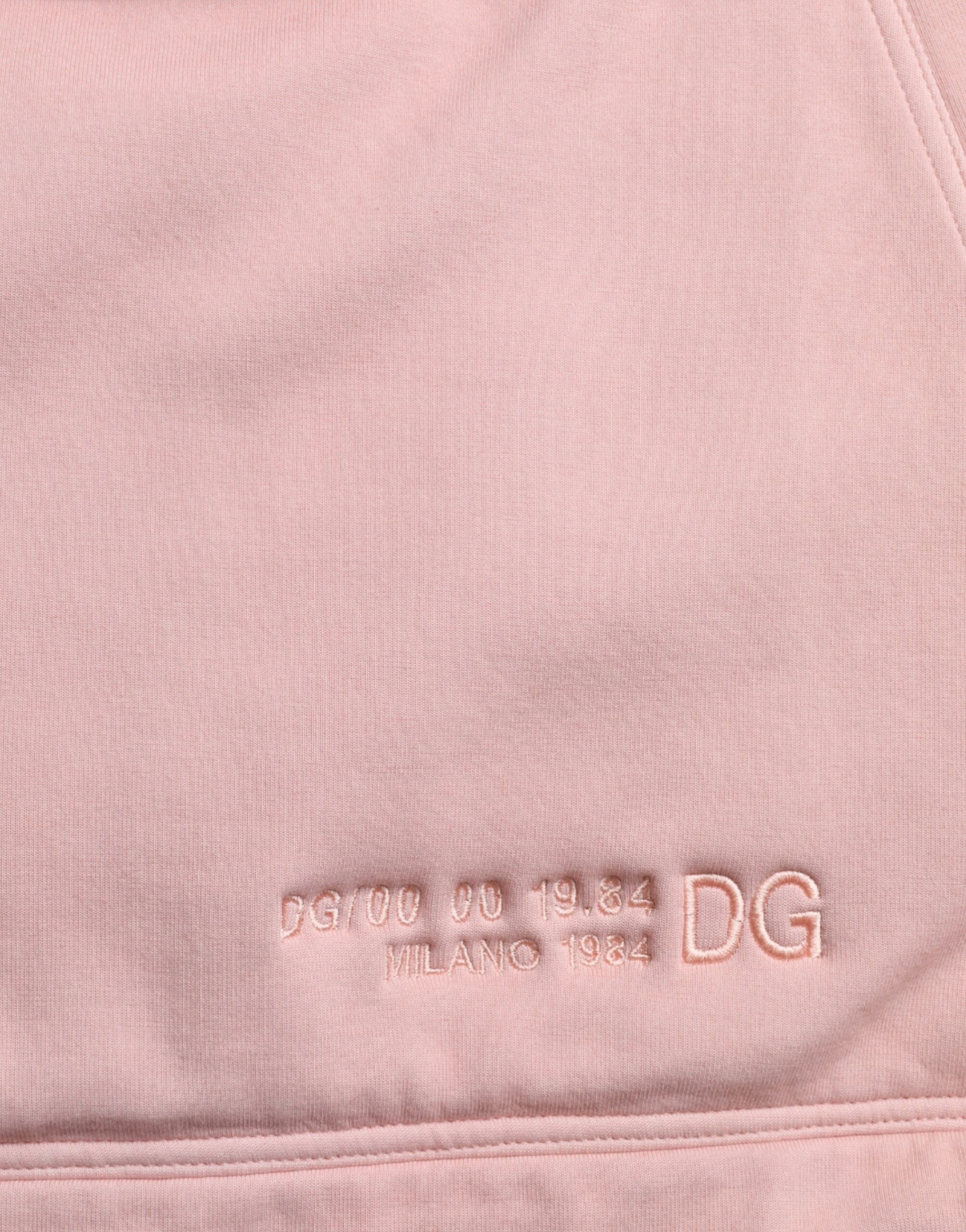 Dolce & Gabbana Elegant Pink Pullover Sweater with Hood