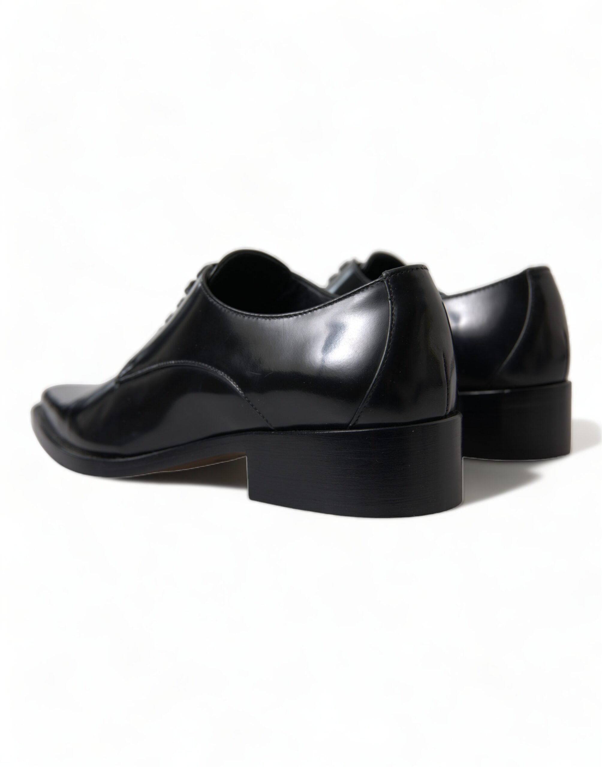 Dolce & Gabbana Elegant Black Leather Formal Flats