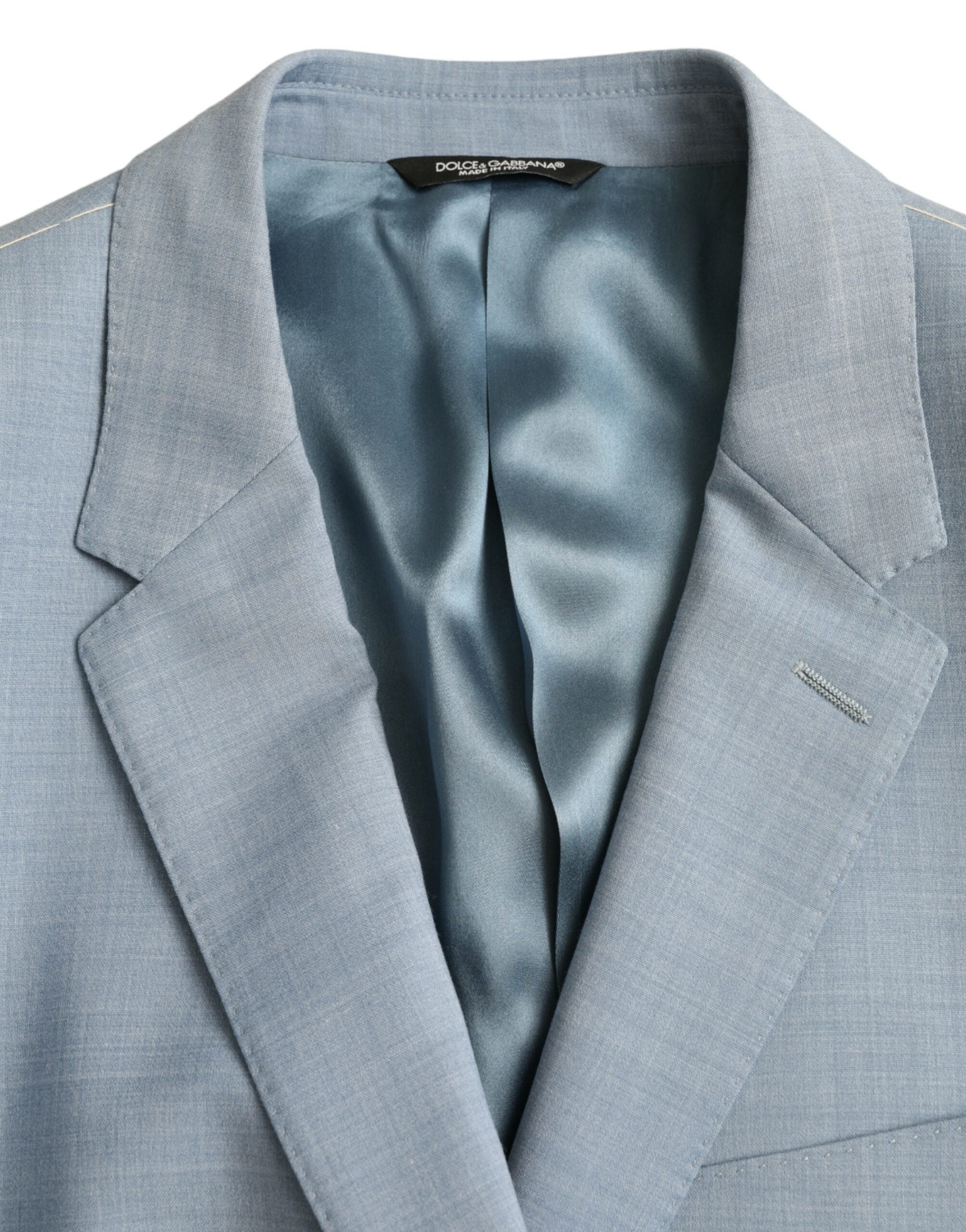 Dolce & Gabbana Light Blue Polyester MARTINI Formal 2 Piece Suit