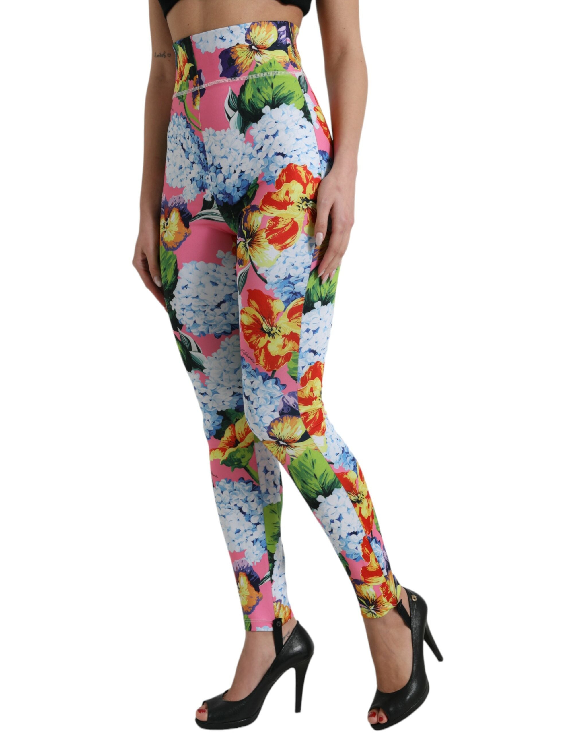 Dolce & Gabbana Exquisite Floral High Waist Leggings