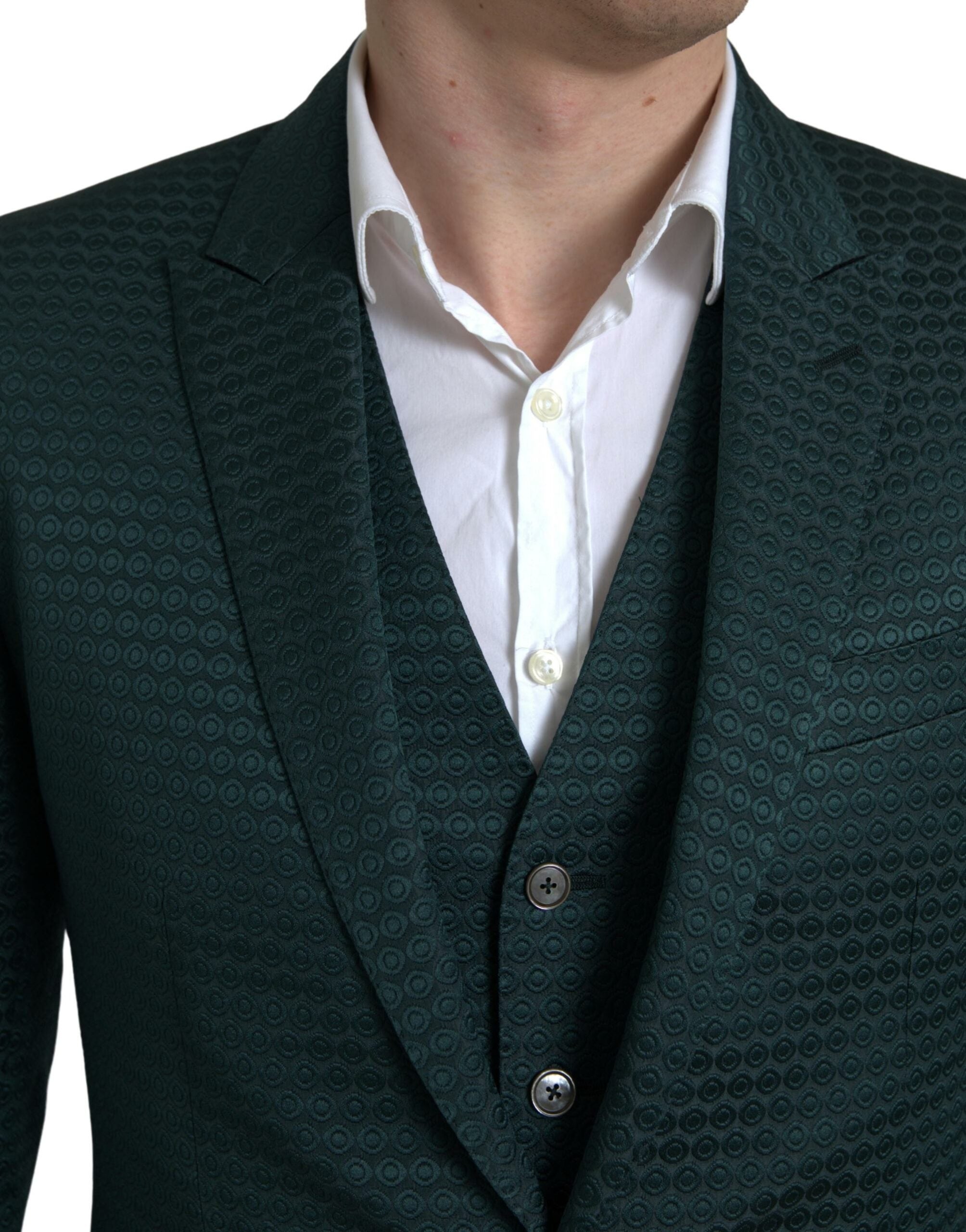Dolce &amp; Gabbana зелен едноредов костюм MARTINI от 3 части