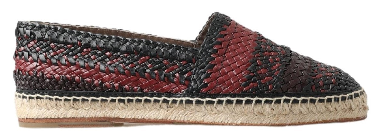 Dolce &amp; Gabbana черни обувки еспадрили от биволска кожа от Бордо