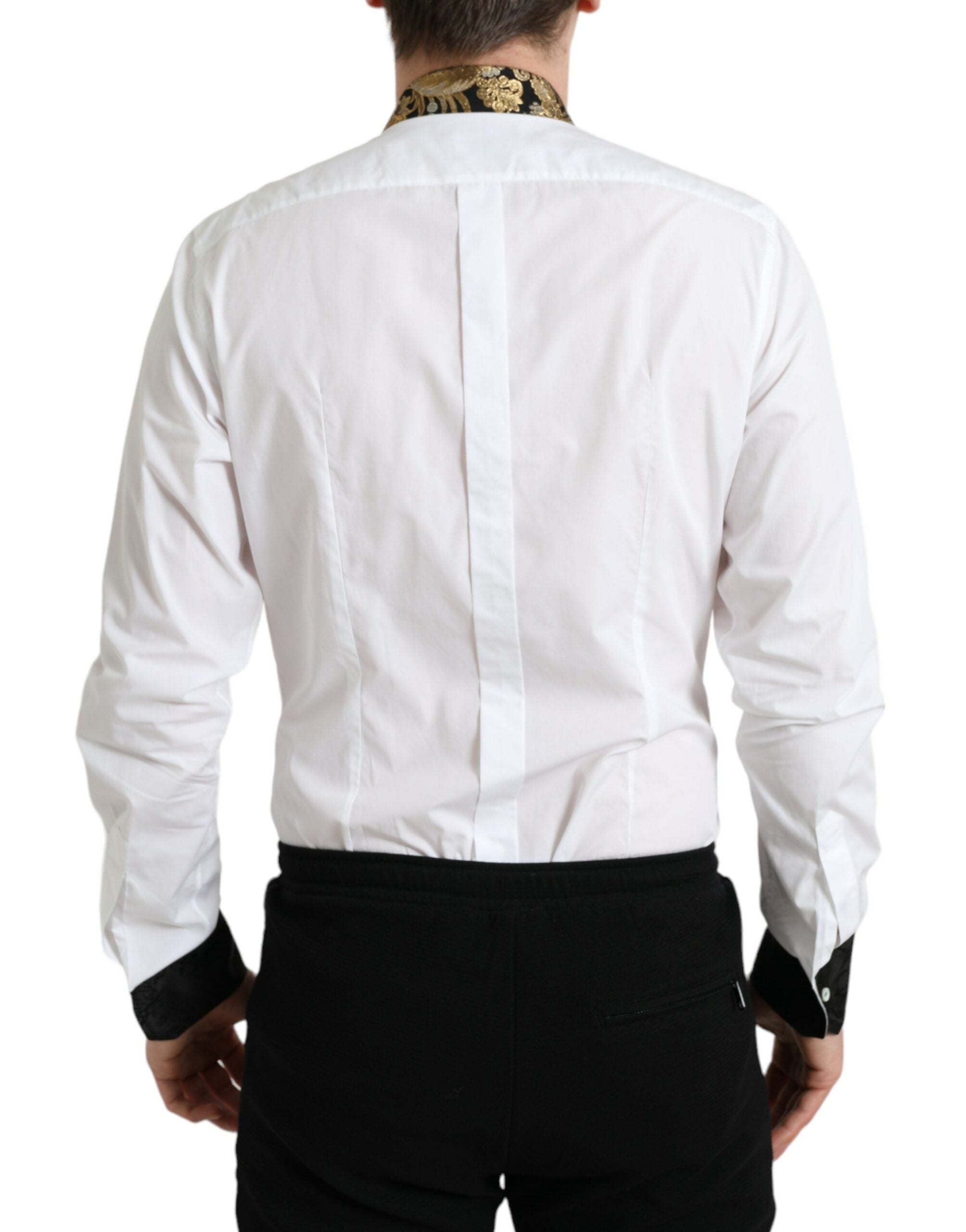 Dolce & Gabbana Elegant Gold Detail Dress Shirt