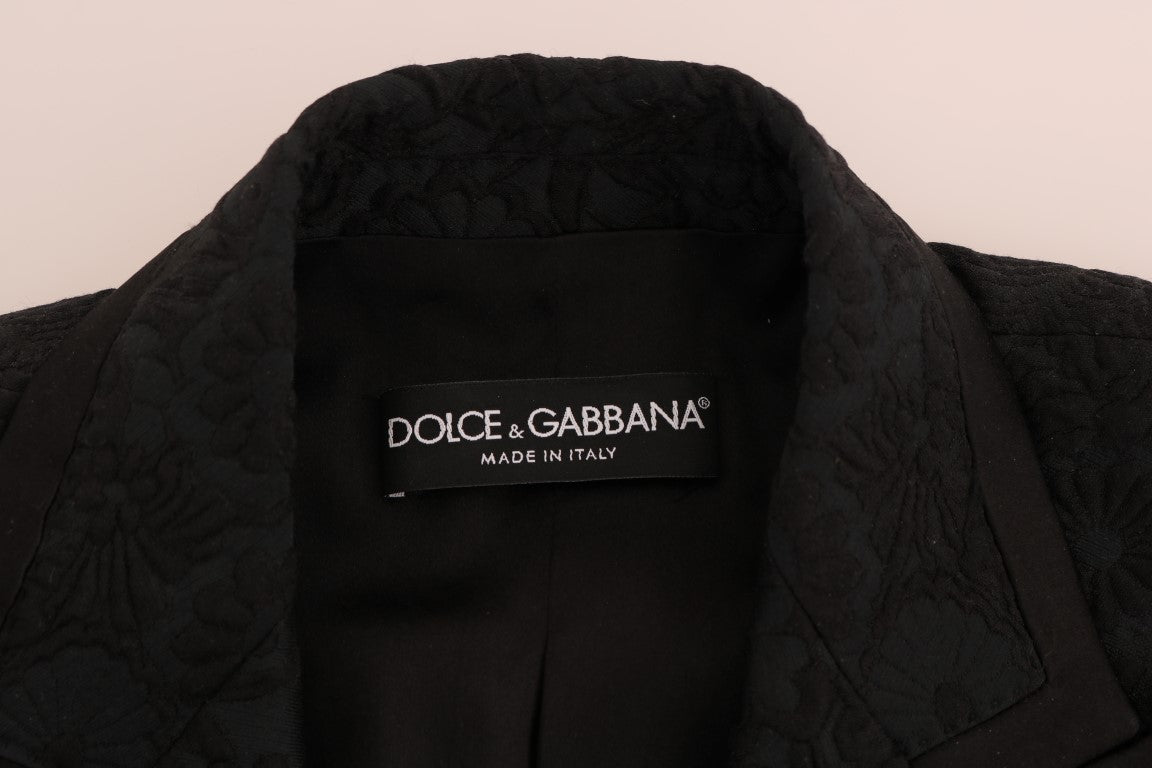 Черен брокатен сако Dolce &amp; Gabbana