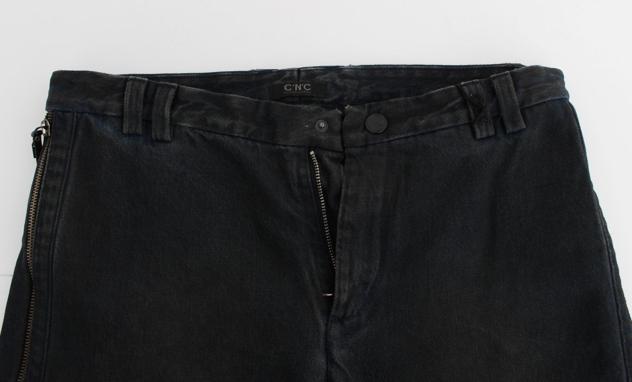 Костюм National Blue Cotton Slim Pants Denim Jeans