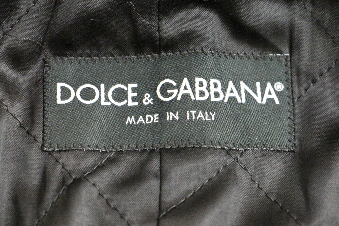 Сиво яке с двуредно палто Dolce &amp; Gabbana