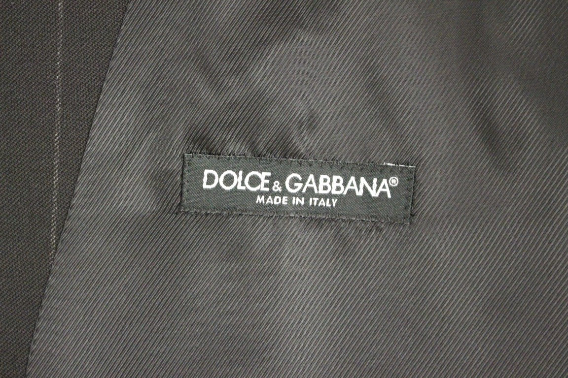 Жилетка с лого на черни райета Dolce &amp; Gabbana