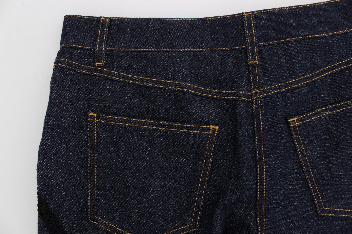 Dolce &amp; Gabbana Blue Denim Cotton CAPRI Torero дънки