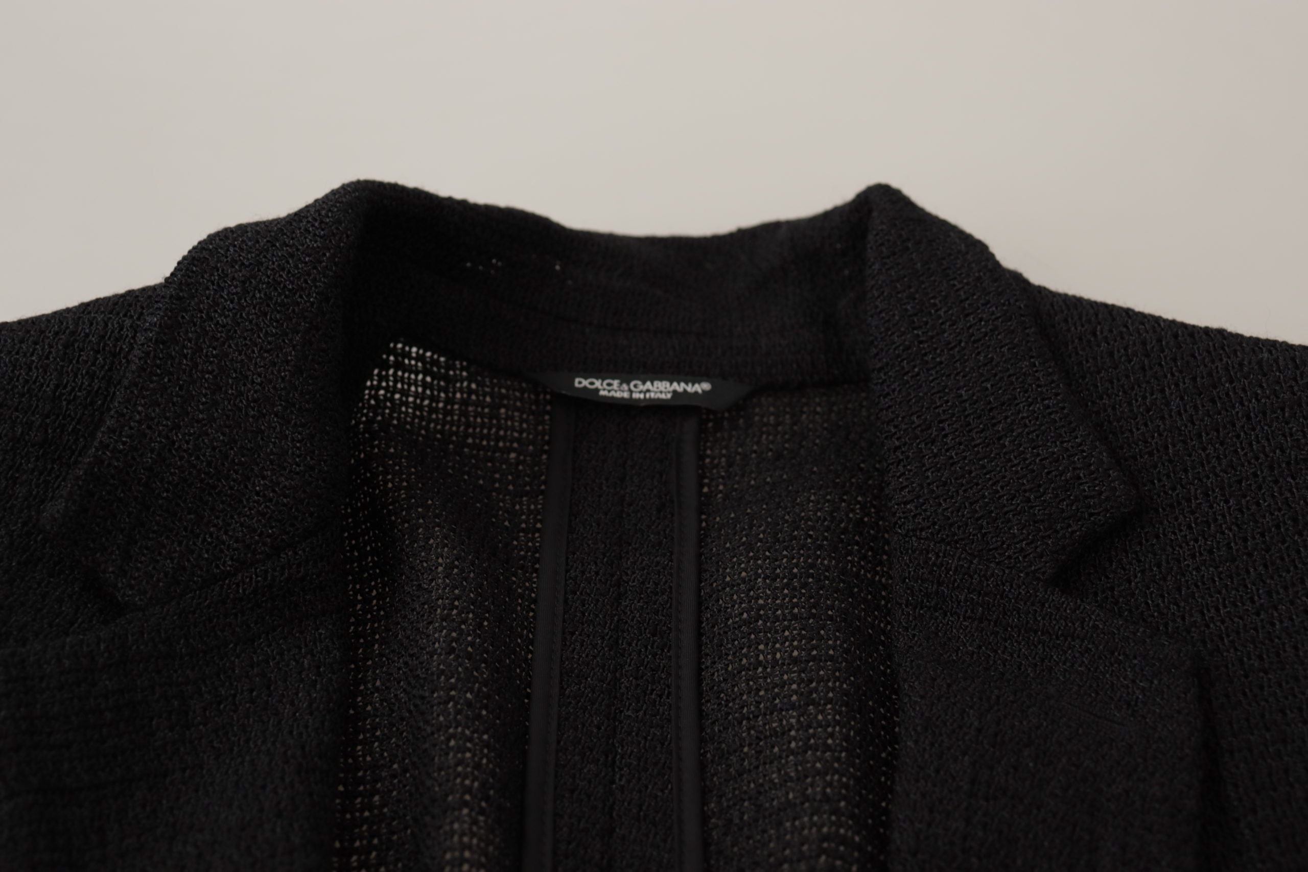 Черно едноредно палто Dolce &amp; Gabbana мъжки блейзър