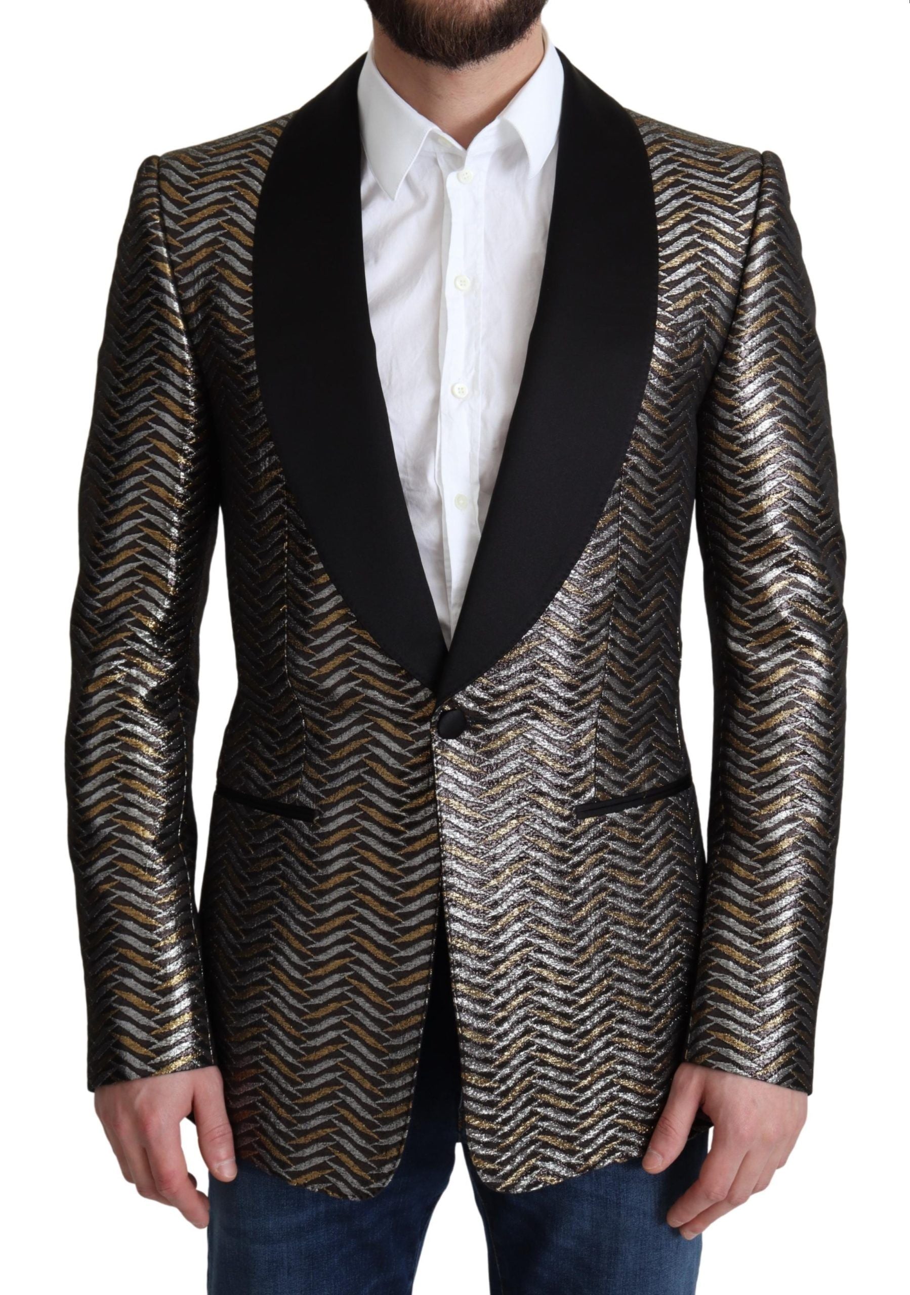 Dolce &amp; Gabbana Многоцветно сако с метален жакард и полиестер