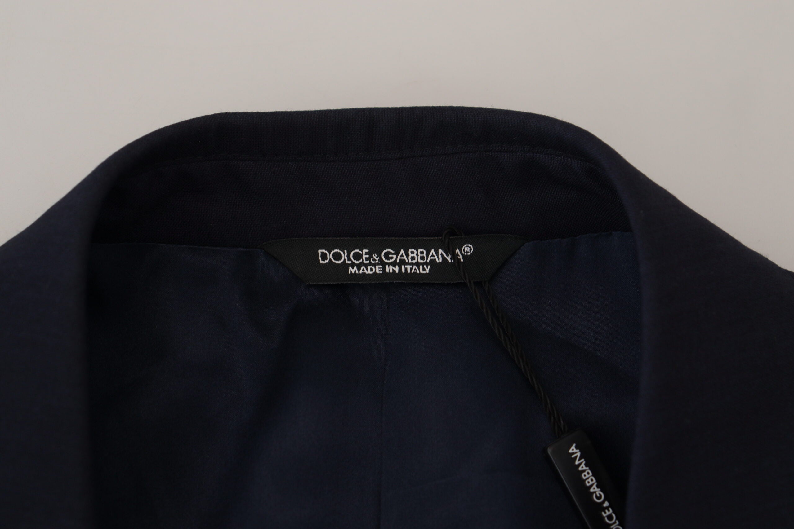 Dolce &amp; Gabbana Blue Wool Slim Fit Официално сако