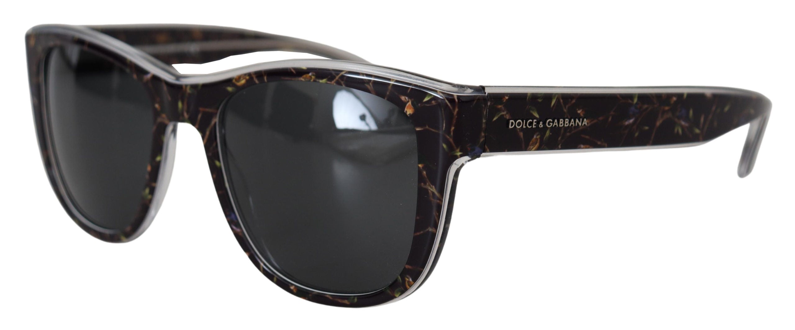 Слънчеви очила Dolce &amp; Gabbana Black Bird Square с пълна рамка, ацетат DG4284