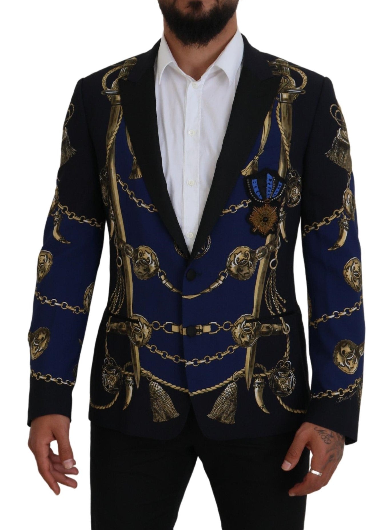 Dolce &amp; Gabbana Многоцветно щамповано палто Martini Blazer