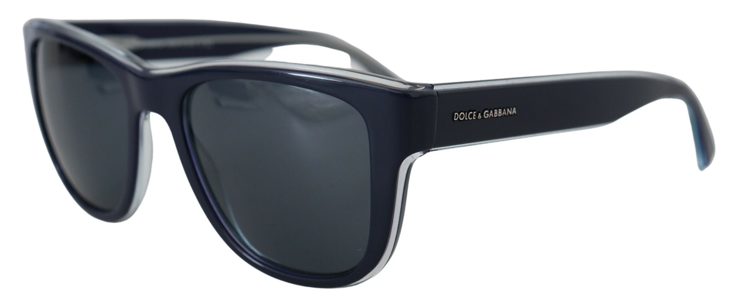 Dolce &amp; Gabbana Blue DG4284 пластмасови слънчеви очила с огледална леща с цяла рамка