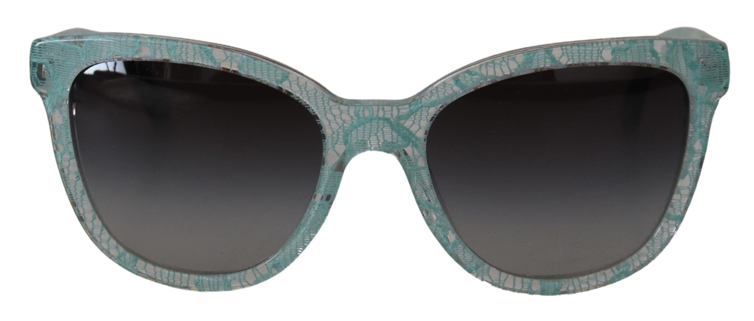 Dolce &amp; Gabbana Blue Lace Acetate Crystal Round DG4190 Слънчеви очила