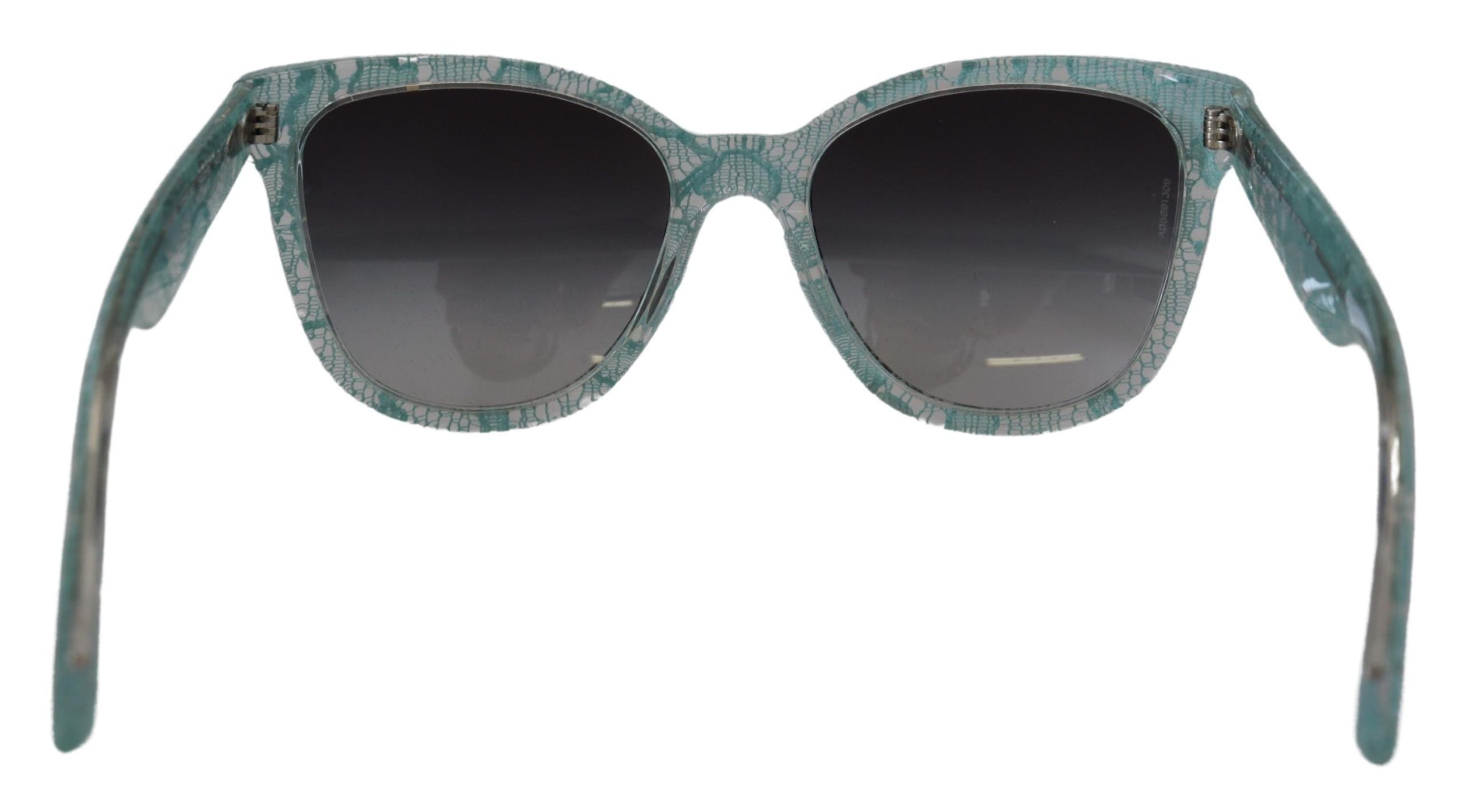 Dolce &amp; Gabbana Blue Lace Acetate Crystal Round DG4190 Слънчеви очила