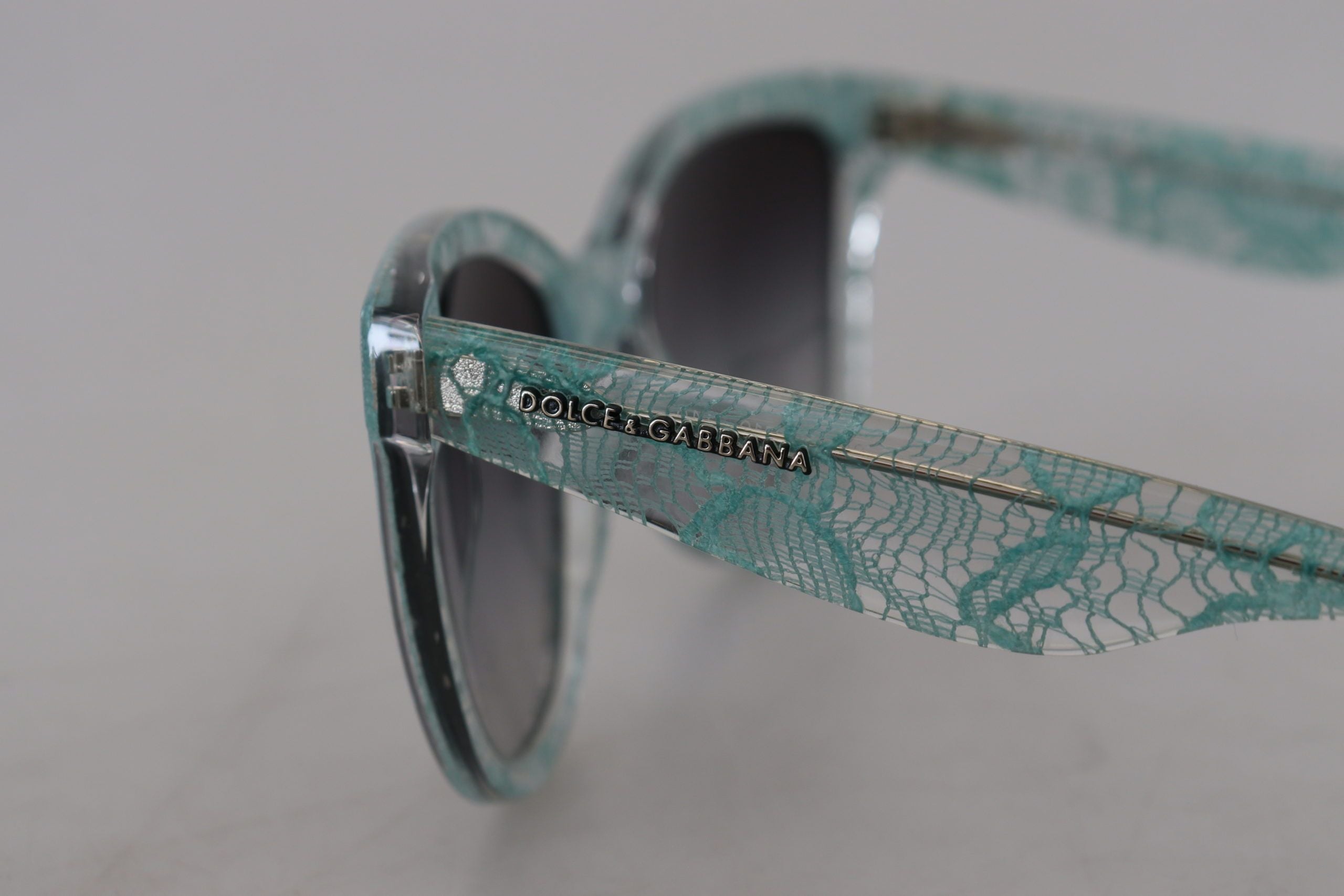 Dolce &amp; Gabbana Blue Lace Acetate Crystal Round DG4190 Слънчеви очила