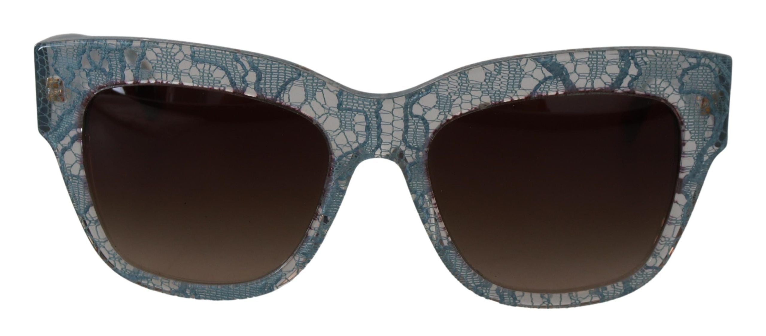 Dolce &amp; Gabbana Blue Lace Acetate Crystal Butterfly DG4231 Слънчеви очила