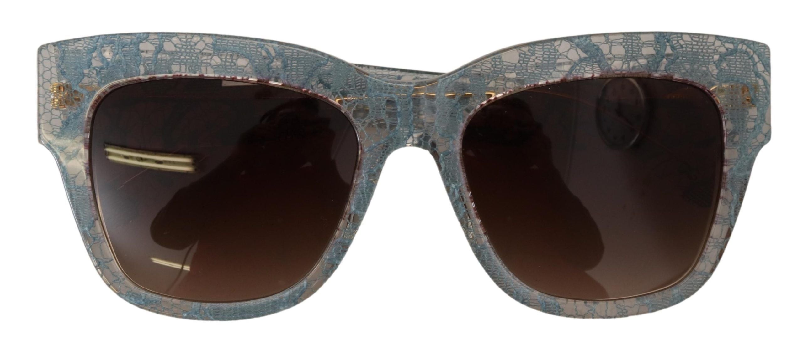 Dolce &amp; Gabbana Blue Lace Acetate Crystal Butterfly DG4231 Слънчеви очила