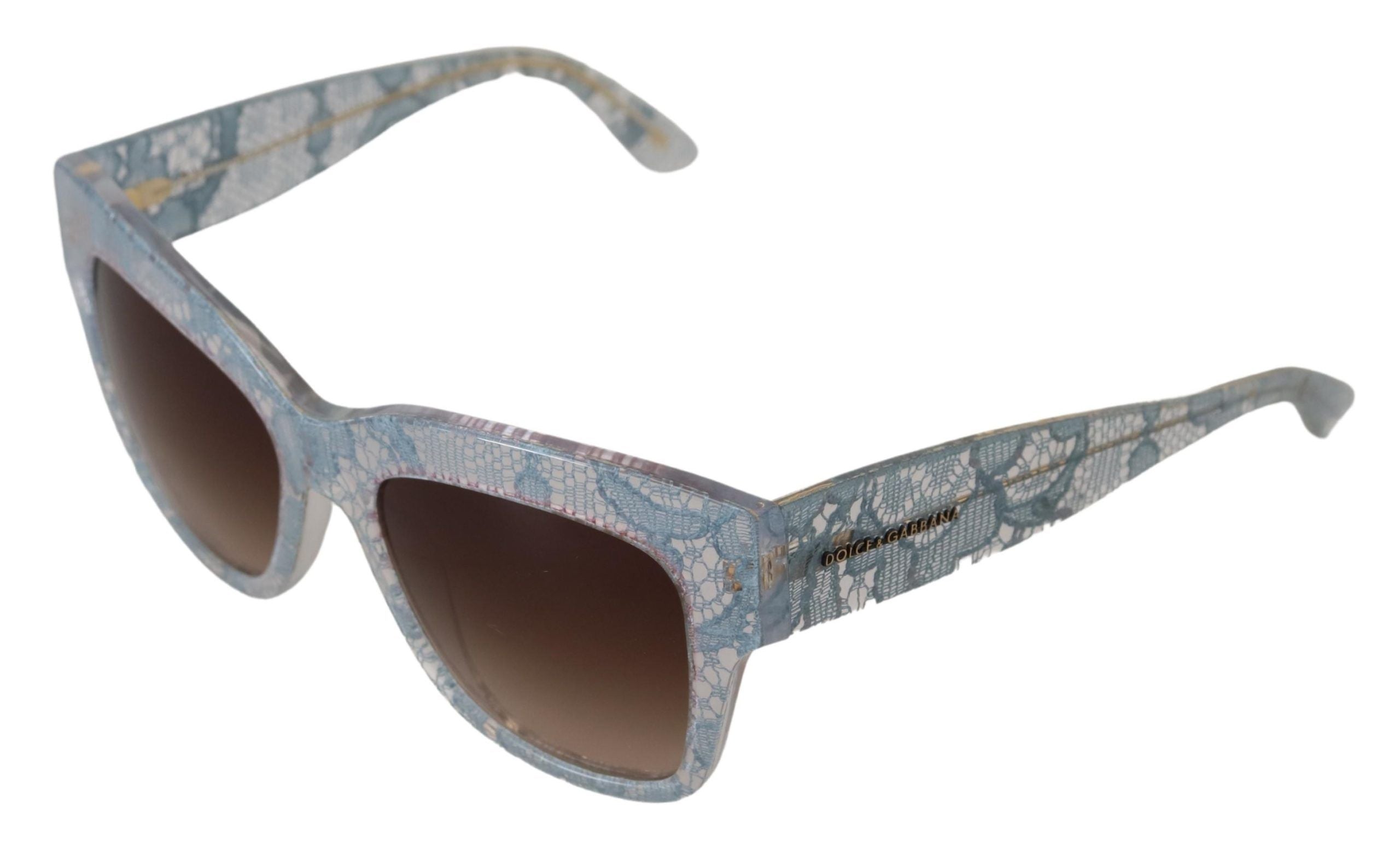 Dolce &amp; Gabbana Blue Lace Acetate Rectangle Shades DG4231 Слънчеви очила