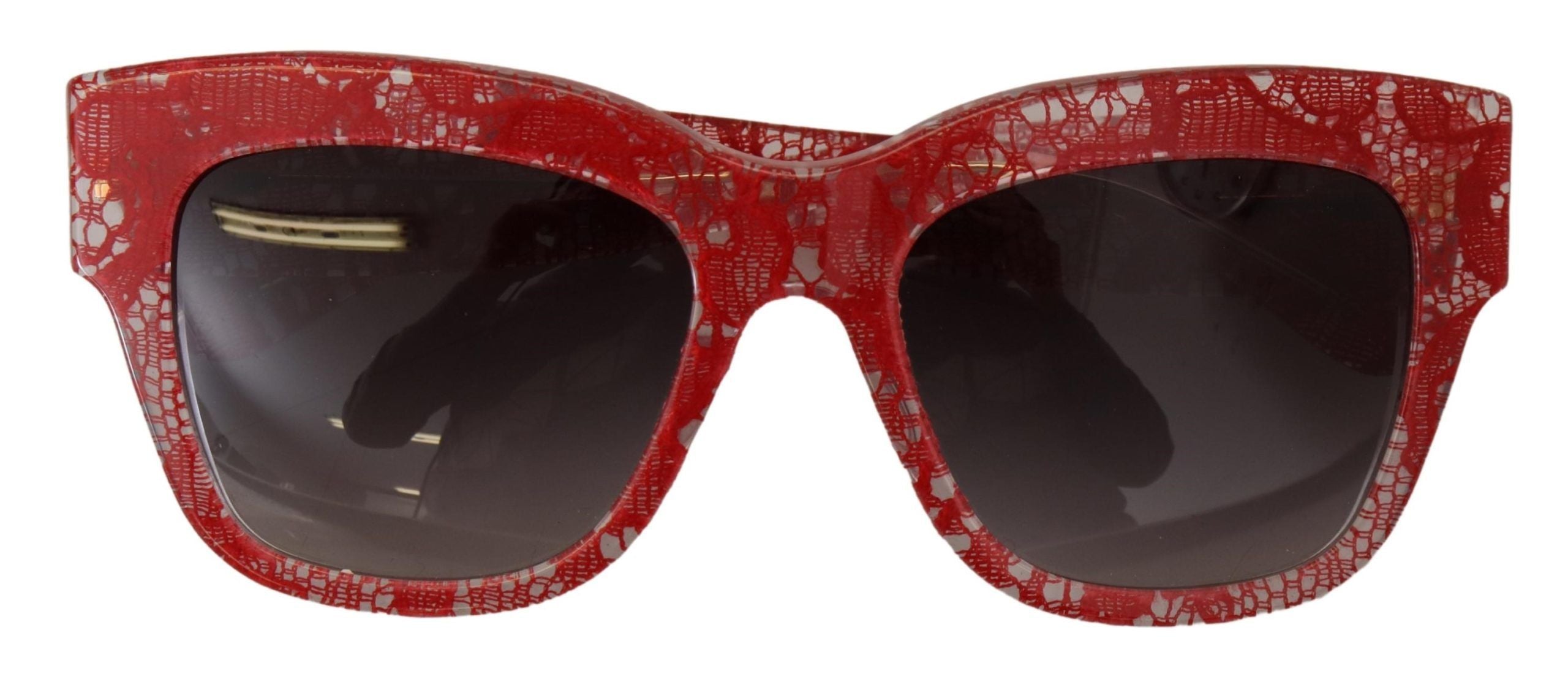 Dolce &amp; Gabbana Red Lace Acetate Rectangle Shades DG4231 Слънчеви очила