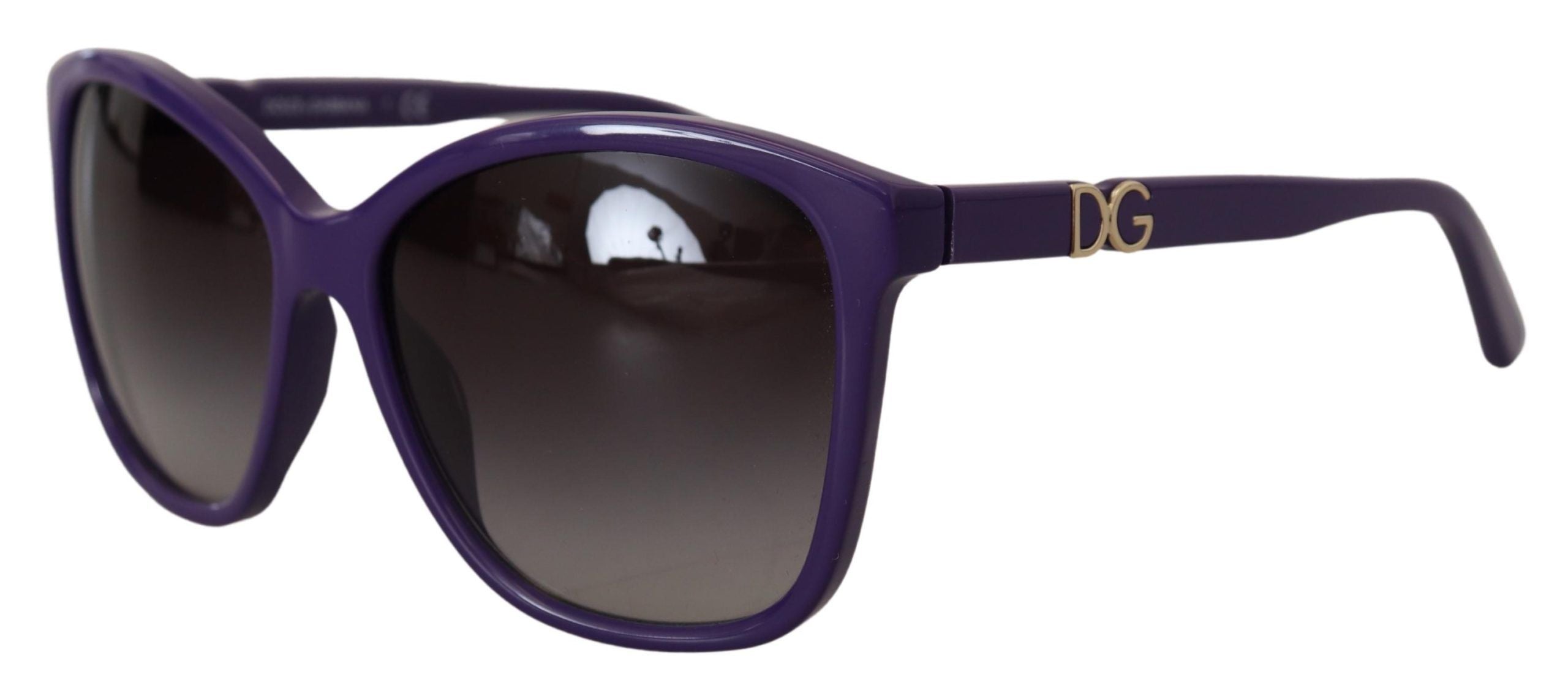 Слънчеви очила Dolce &amp; Gabbana Violet Acetate Frame Round Shades DG4170M