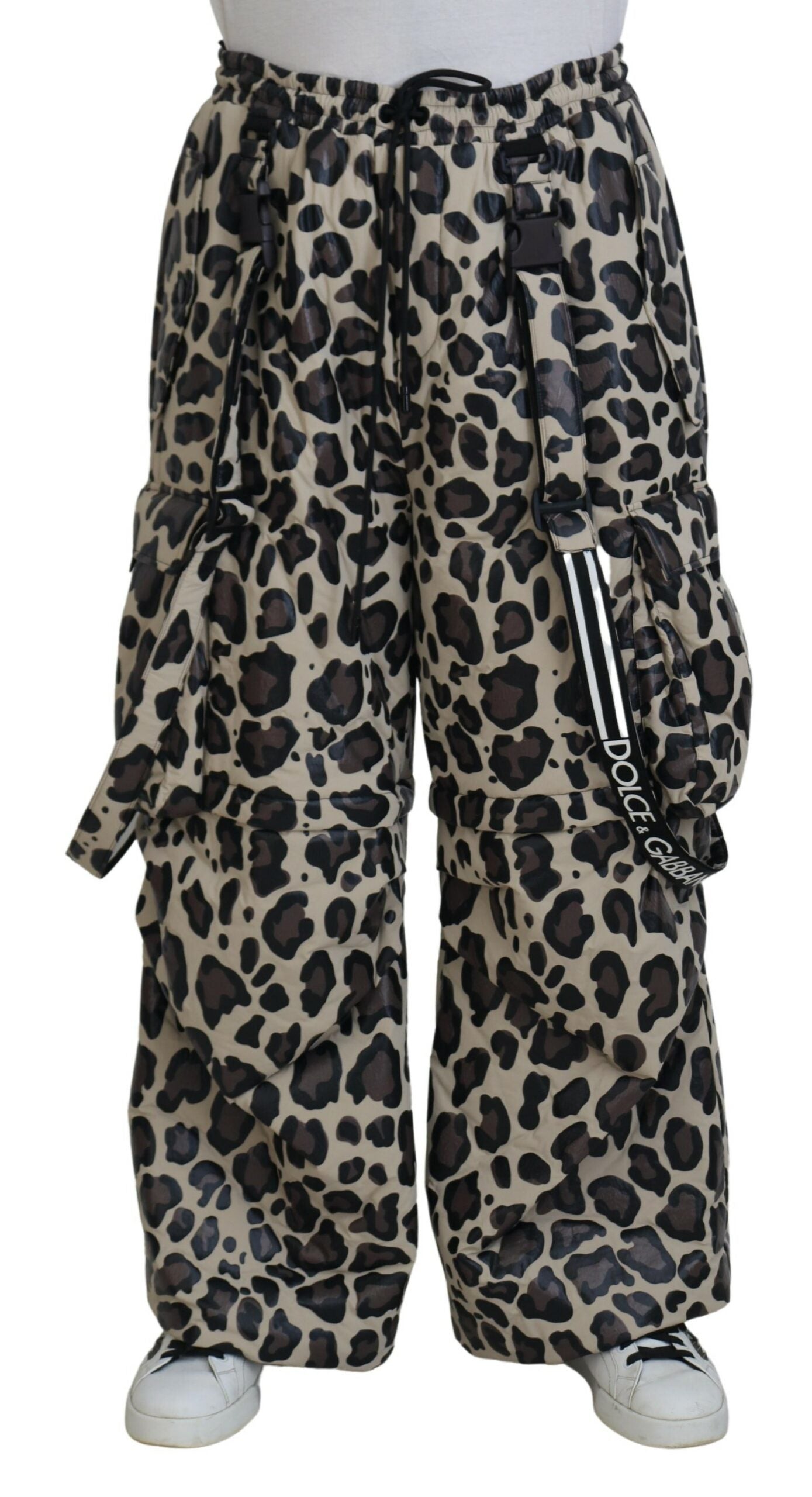 Dolce &amp; Gabbana Многоцветни панталони с леопардов принт за сняг