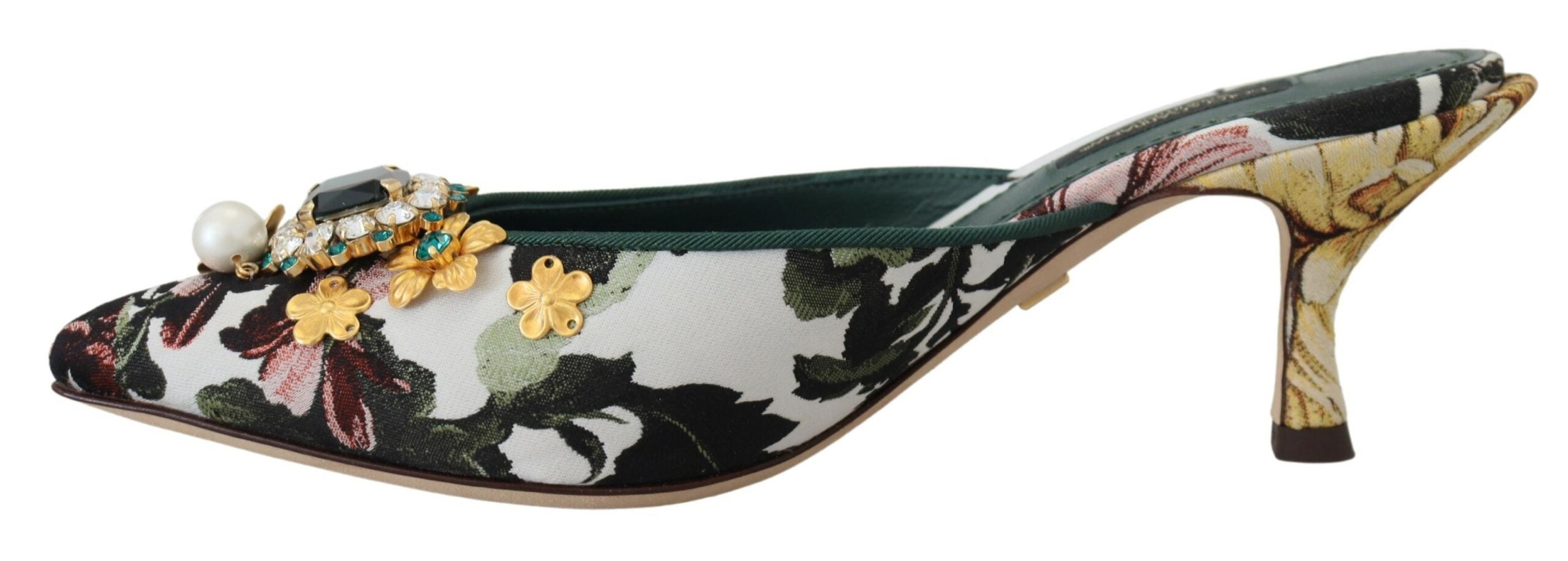 Dolce &amp; Gabbana Многоцветни сандали с украса от кристали