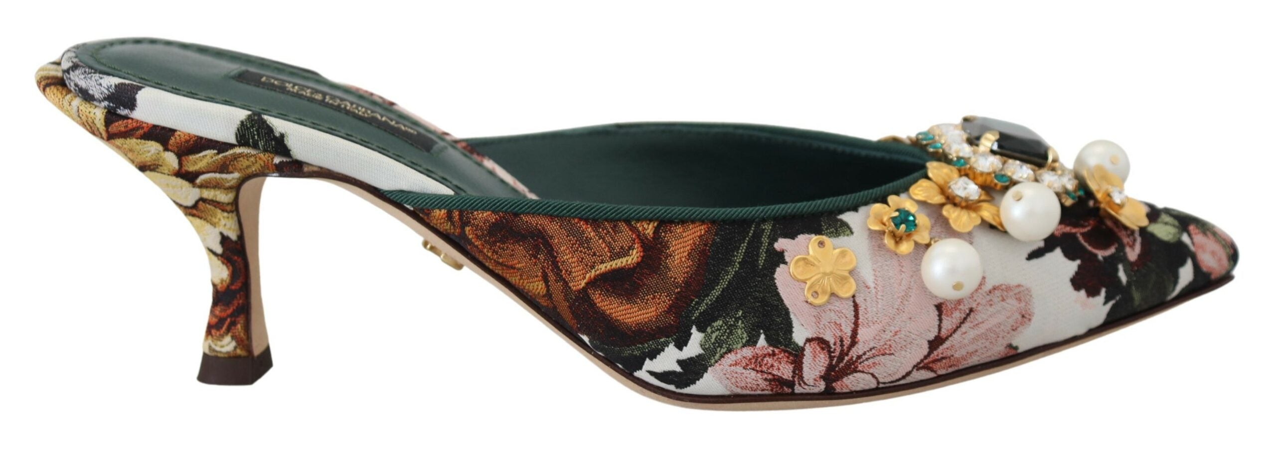 Dolce &amp; Gabbana Многоцветни сандали с украса от кристали