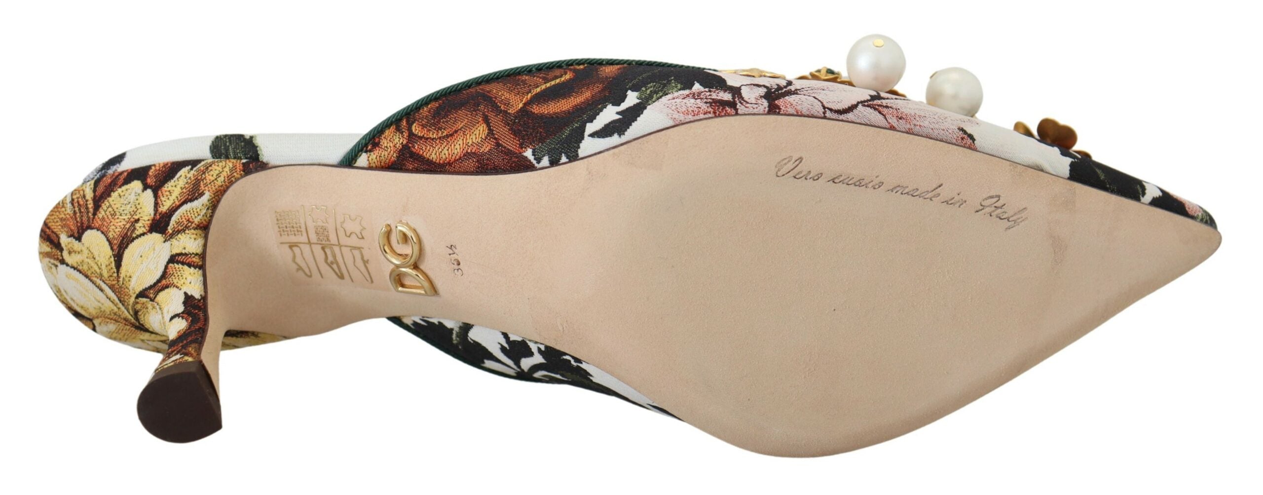 Dolce &amp; Gabbana Многоцветни сандали с украса от кристали