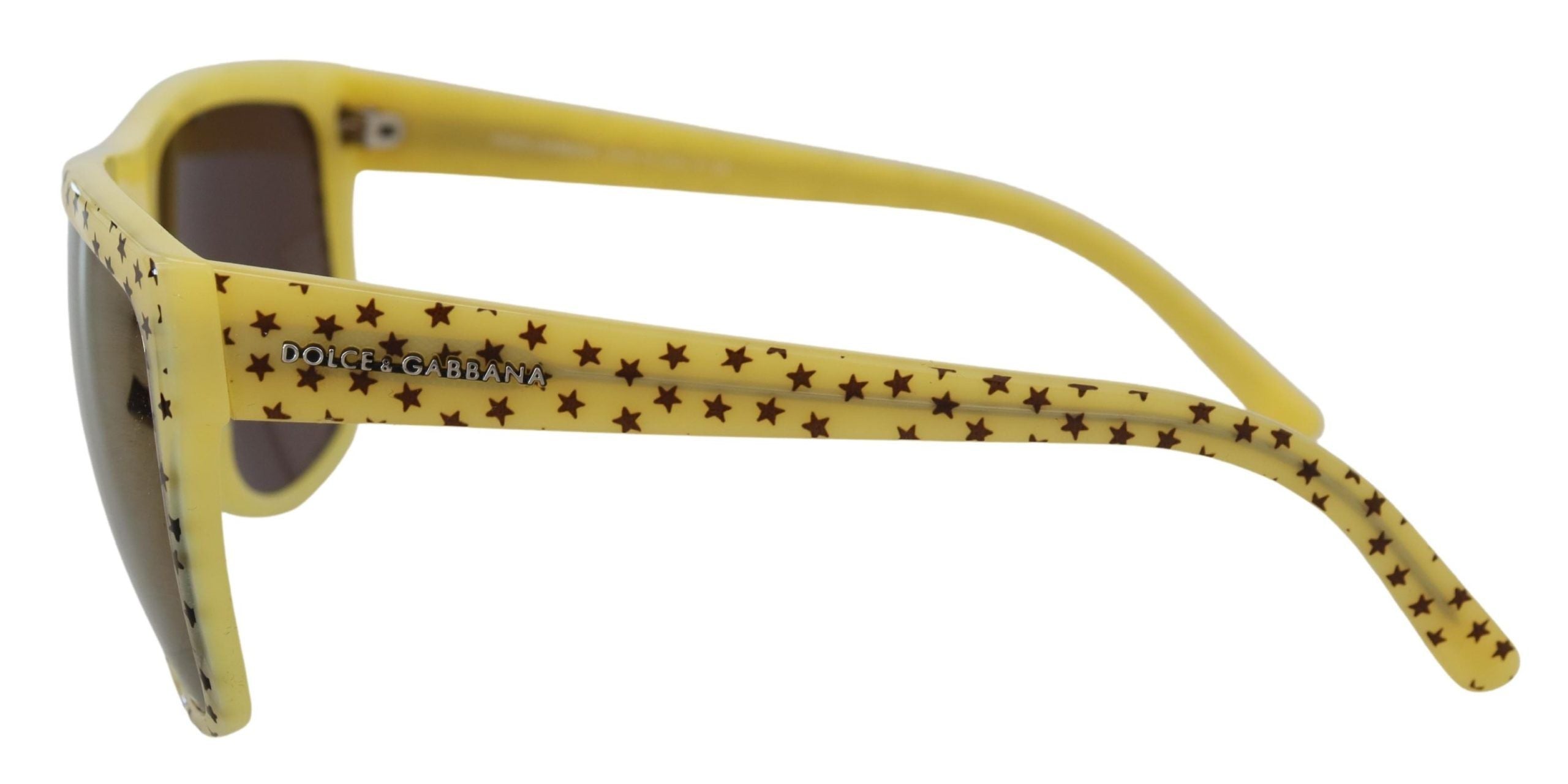 Dolce &amp; Gabbana Yellow Stars Acetate Square Shades DG4125 Слънчеви очила