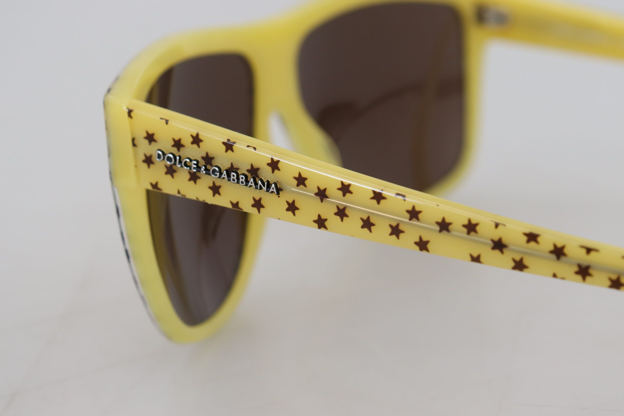 Dolce &amp; Gabbana Yellow Stars Acetate Square Shades DG4125 Слънчеви очила