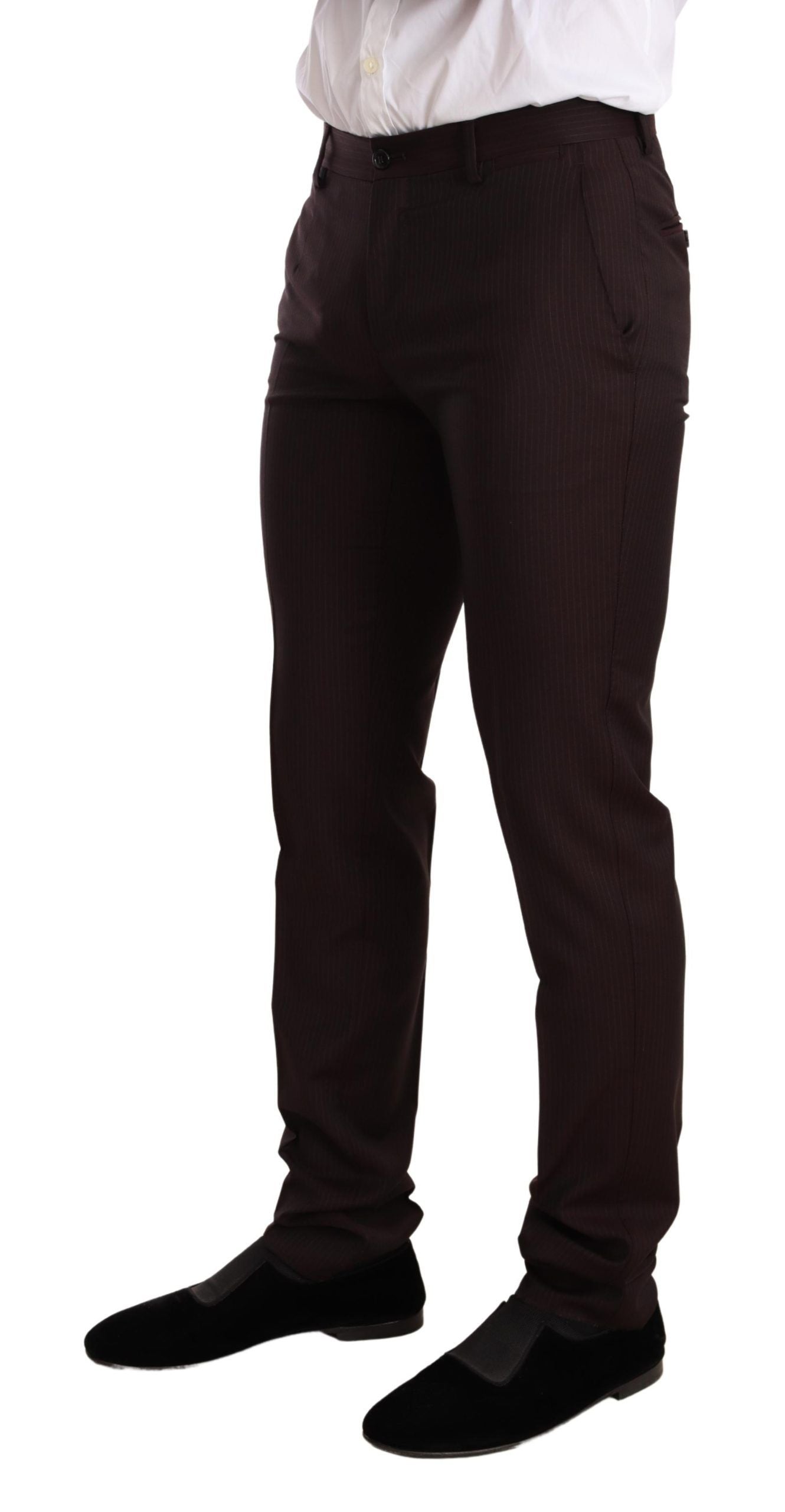 Dolce &amp; Gabbana Бордо Вълнен костюм MARTINI Slim Fit