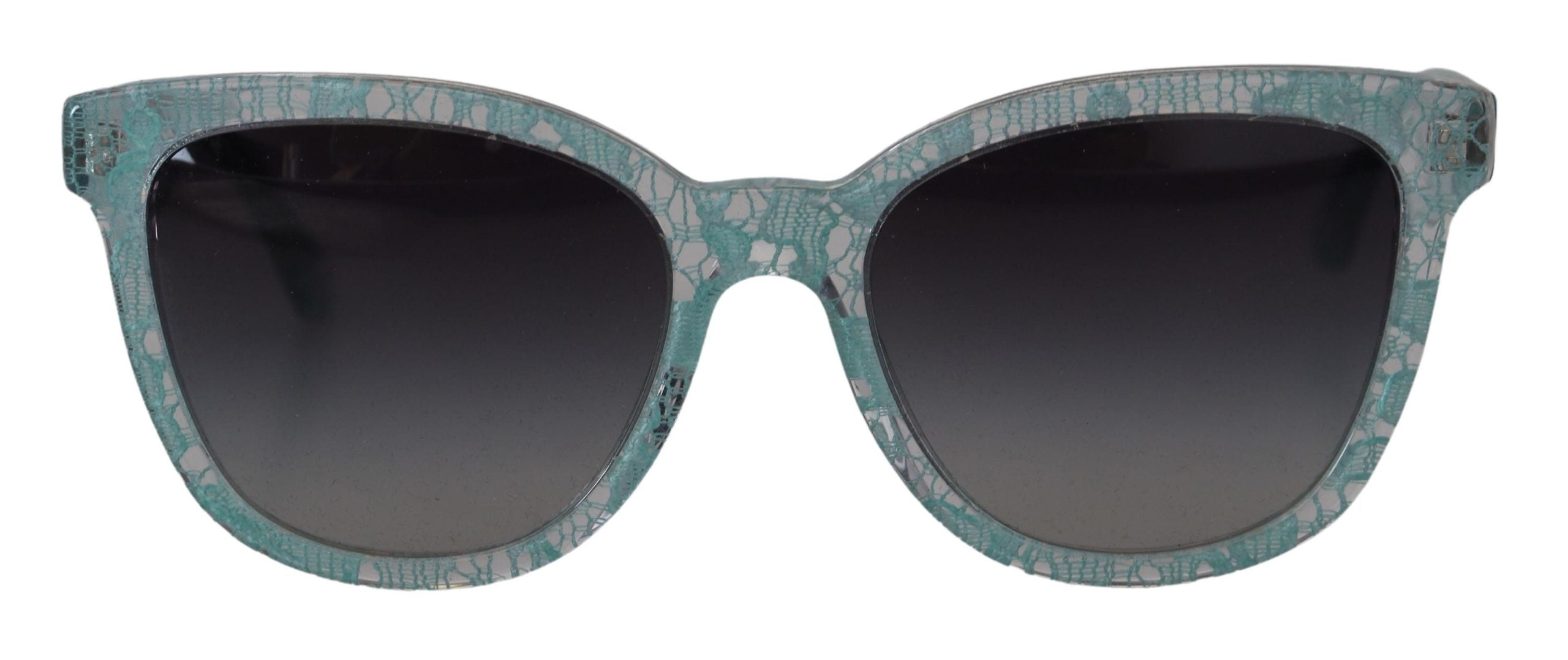 Dolce &amp; Gabbana Blue Lace Crystal Acetate Butterfly DG4190 Слънчеви очила