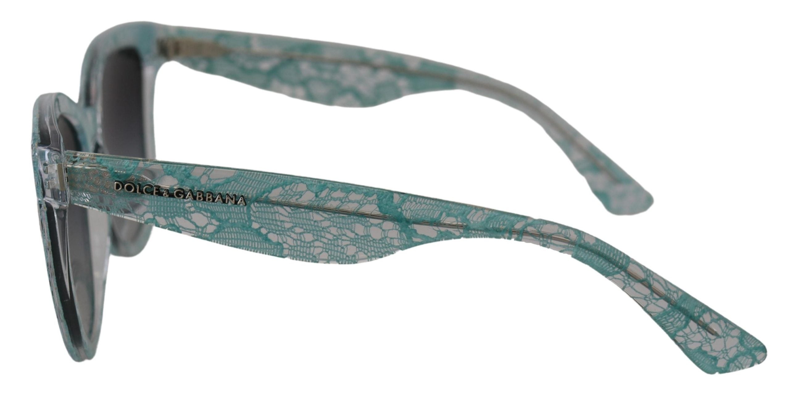 Dolce &amp; Gabbana Blue Lace Crystal Acetate Butterfly DG4190 Слънчеви очила