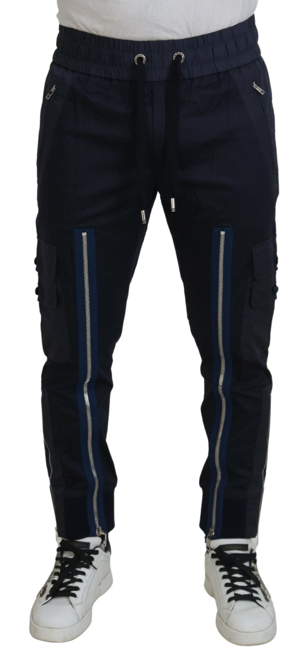 Dolce & Gabbana Elegant Dark Blue Jogger Pants