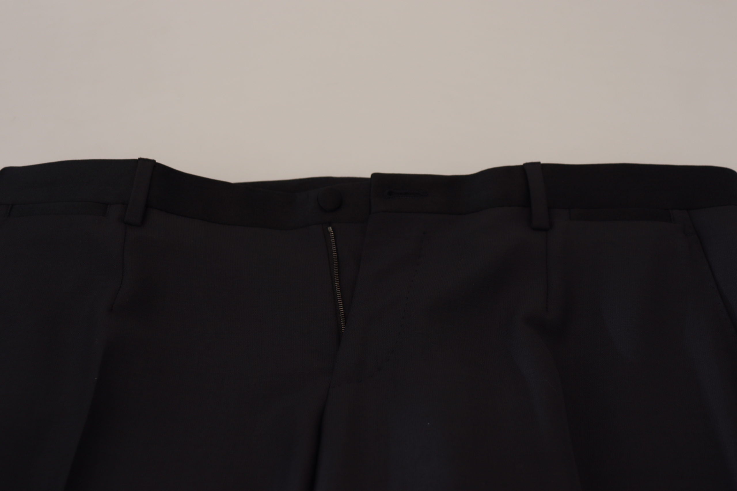 Черни вълнени мъжки официални панталони Dolce &amp; Gabbana