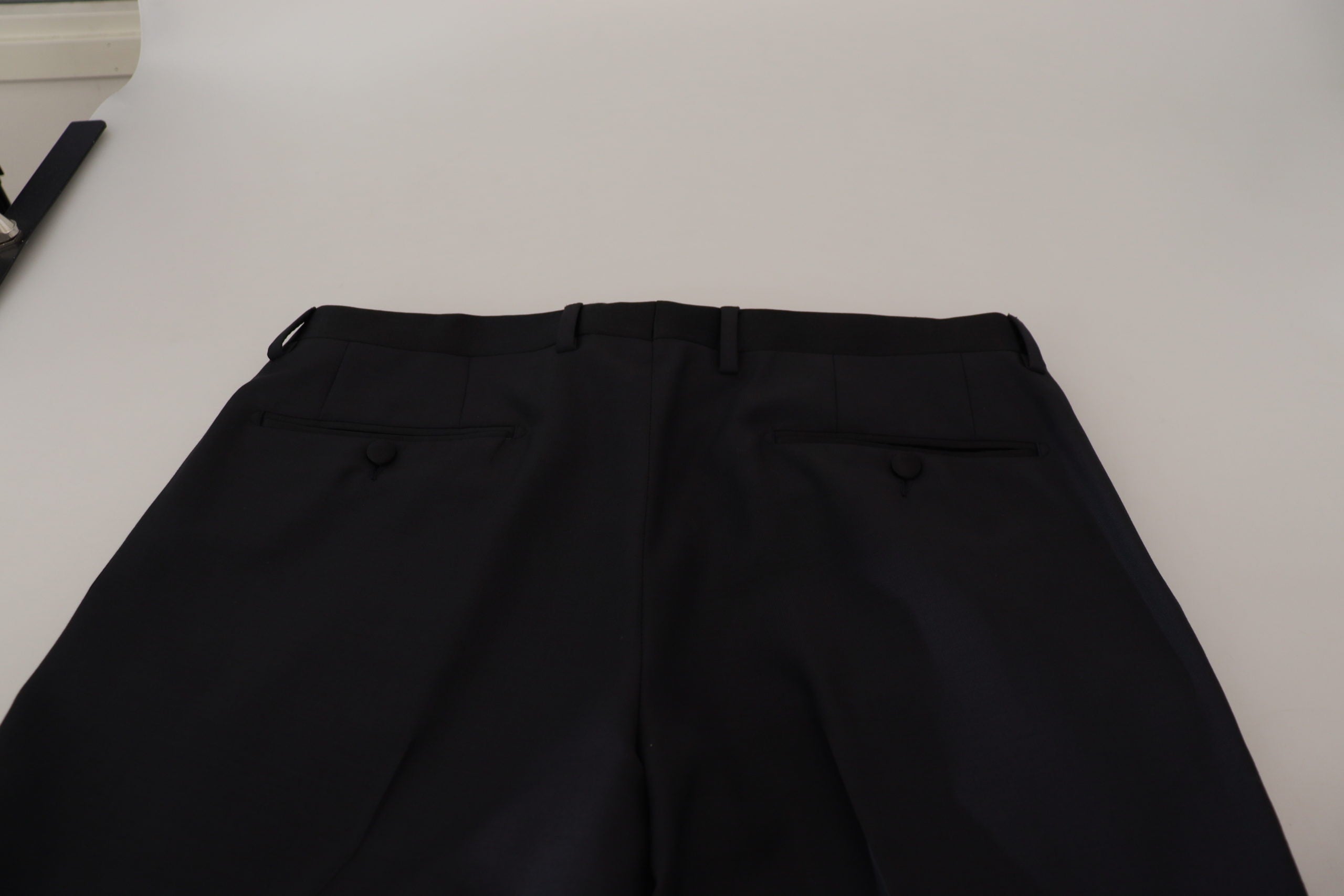 Черни вълнени мъжки официални панталони Dolce &amp; Gabbana