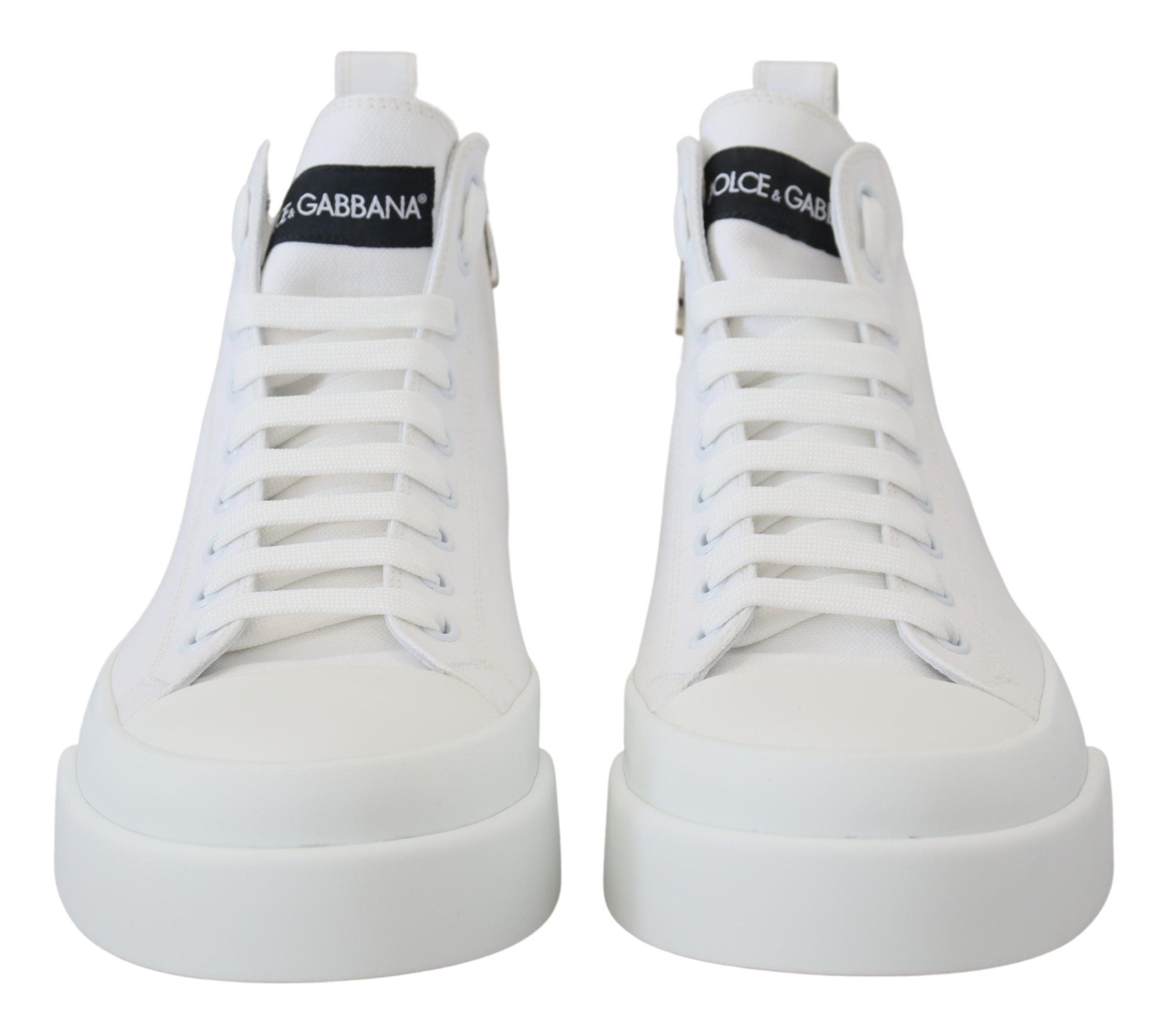 Dolce & Gabbana Elegant High Top Canvas Sneakers