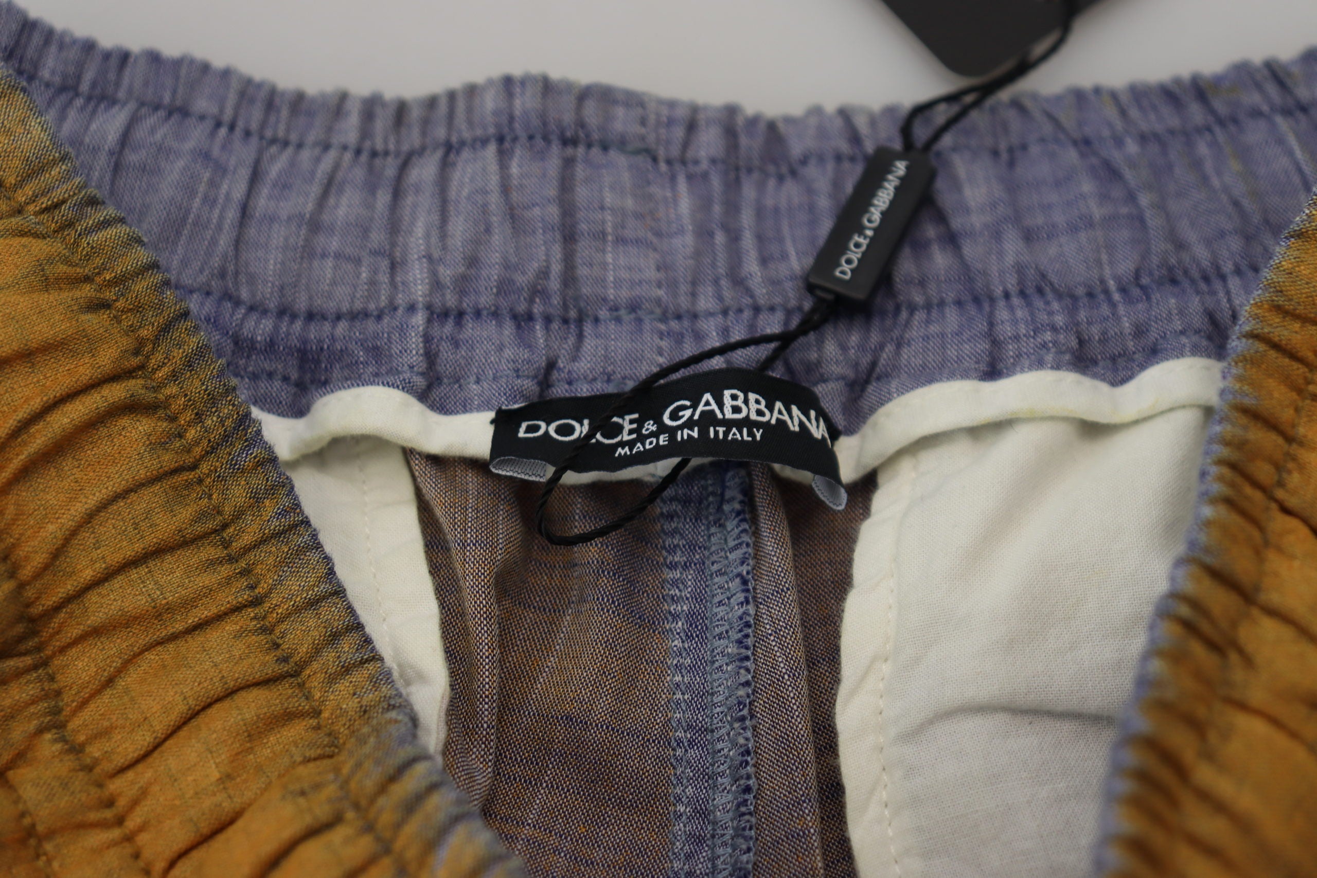 Карго панталони Dolce &amp; Gabbana с кафяви ленени шнурове