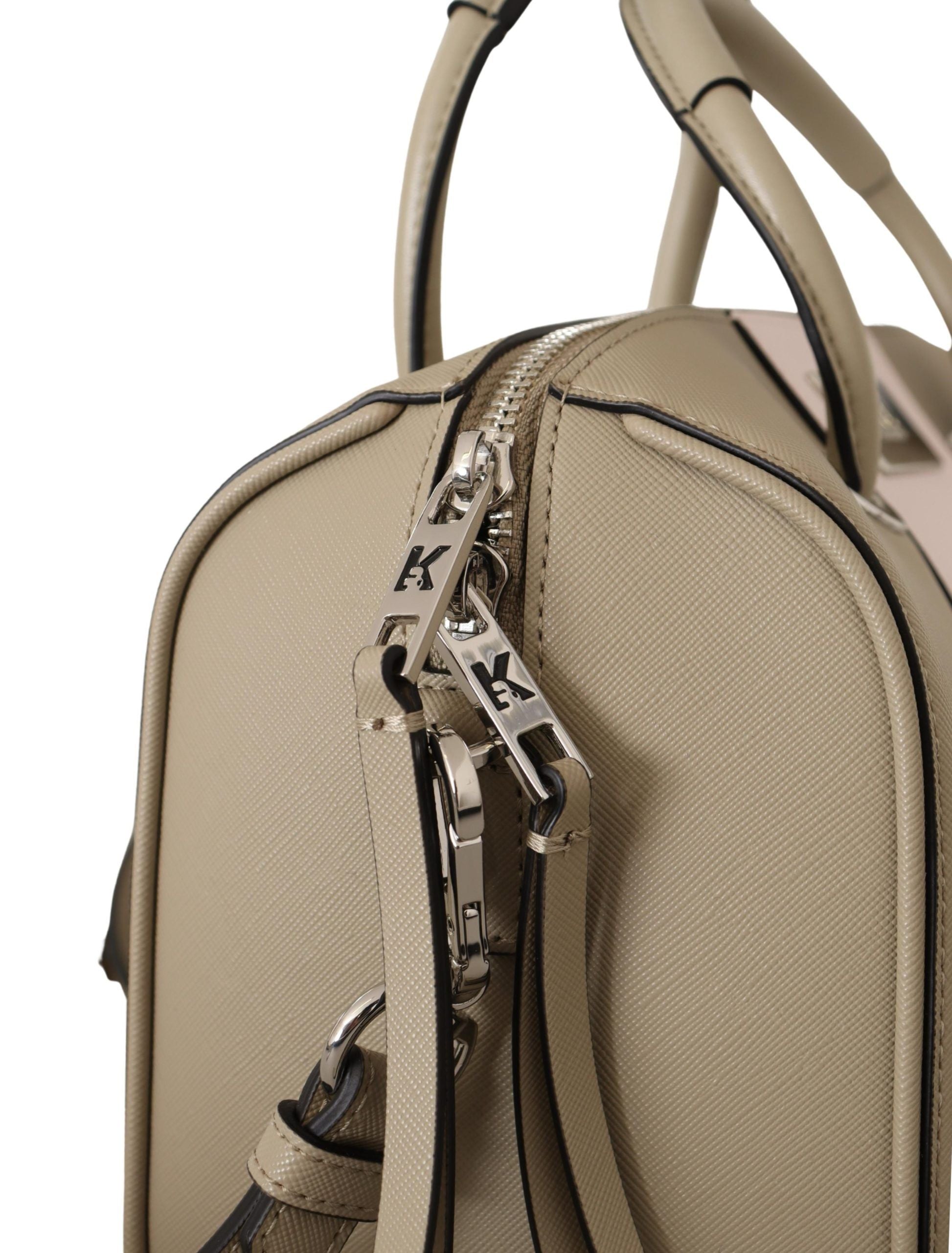 Полиуретанова чанта през рамо и ръчна чанта Karl Lagerfeld Sage Green